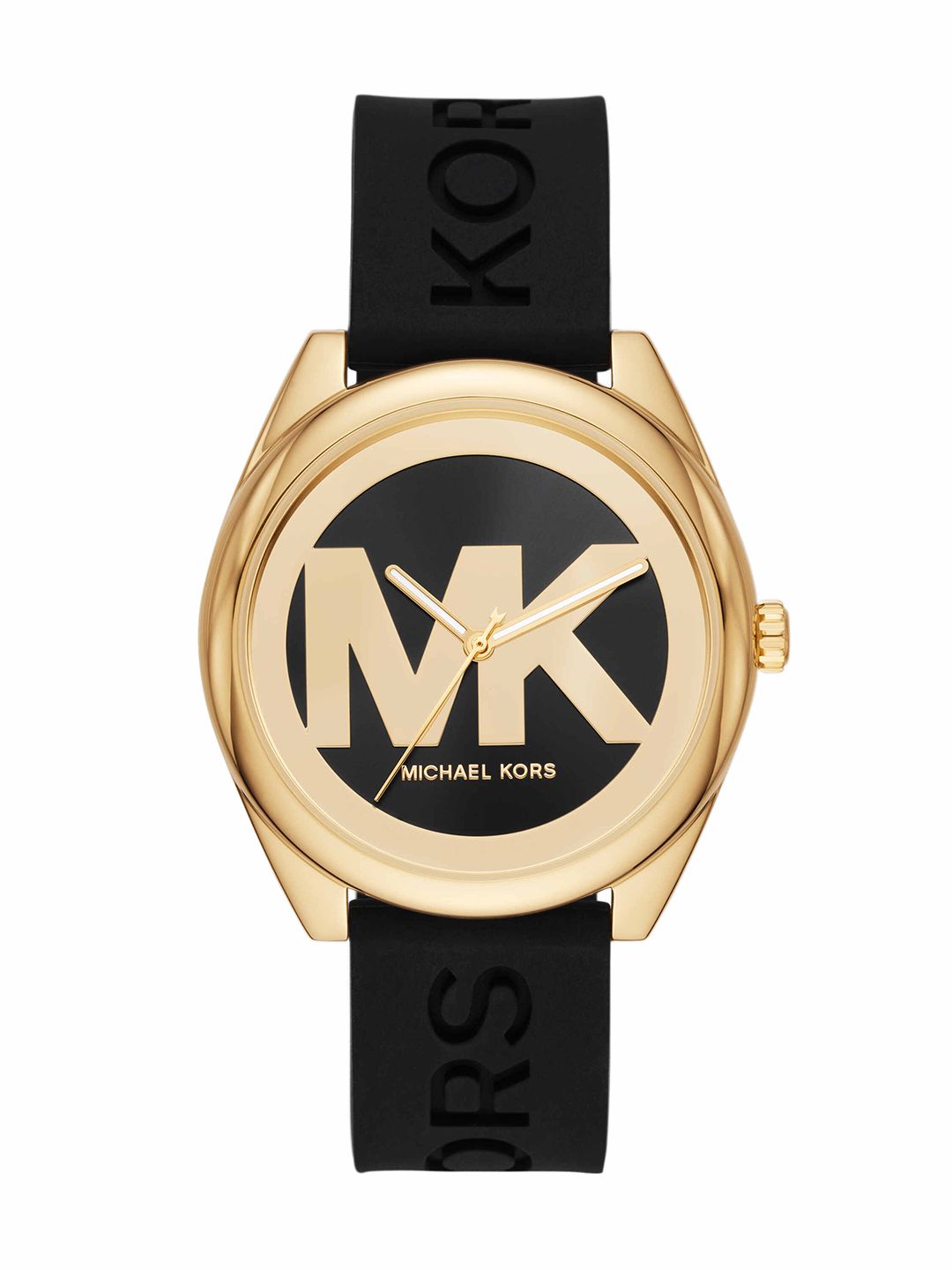 Michael Kors Michael Kors Women Brass Patterned Dial & Straps Analogue Watch MK7313