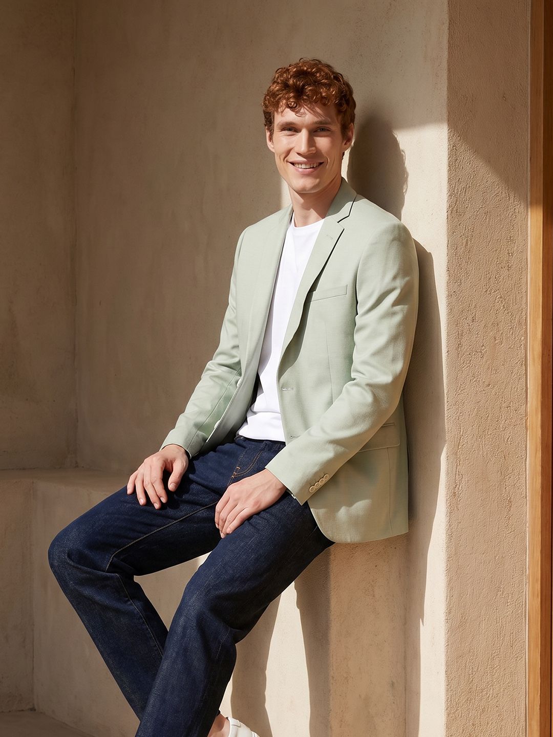 Mast & Harbour Notched Lapel Single-Breasted Smart Casual Blazers