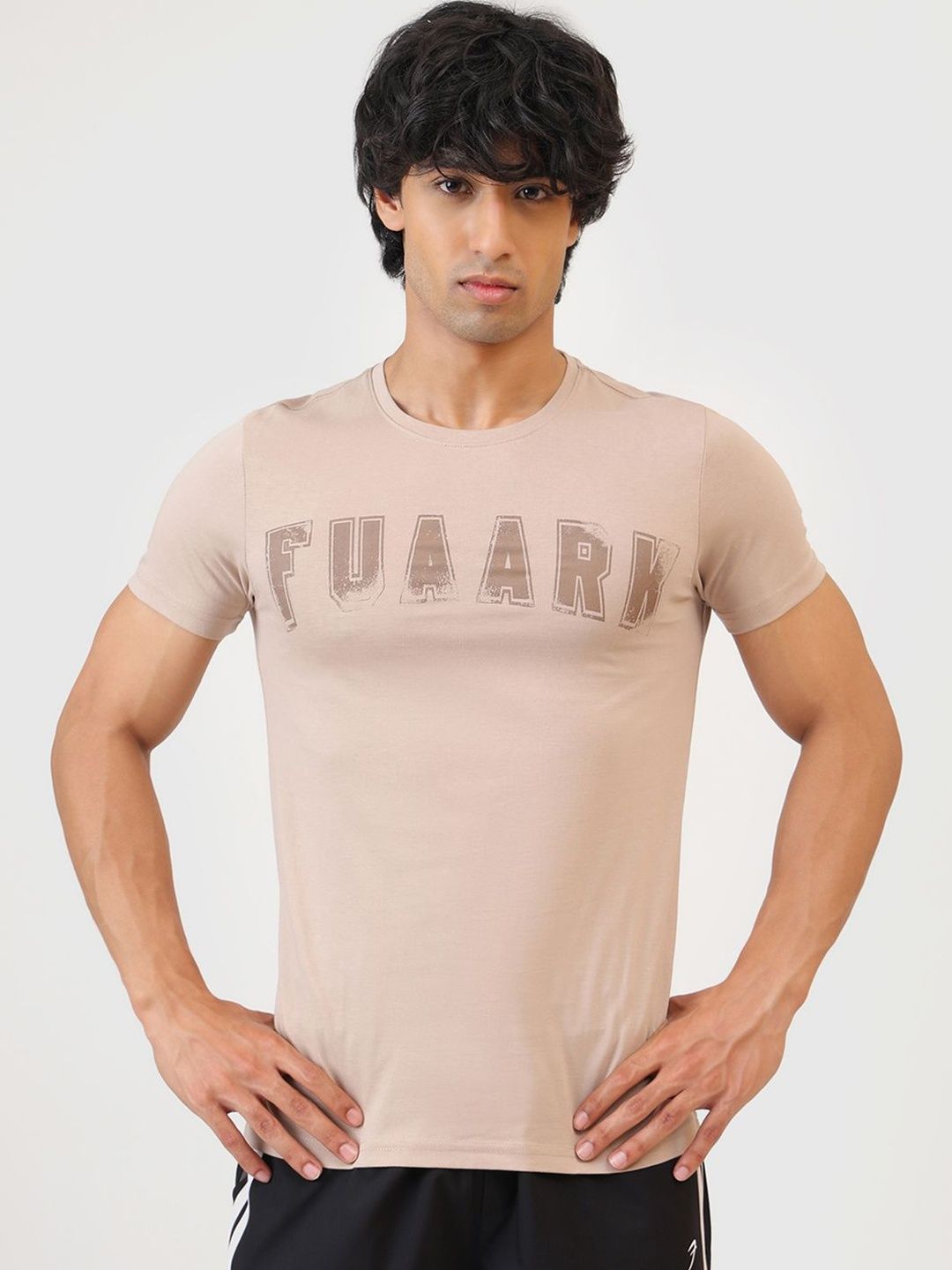 FUAARK Men Staple Slim Fit Cotton T-Shirt