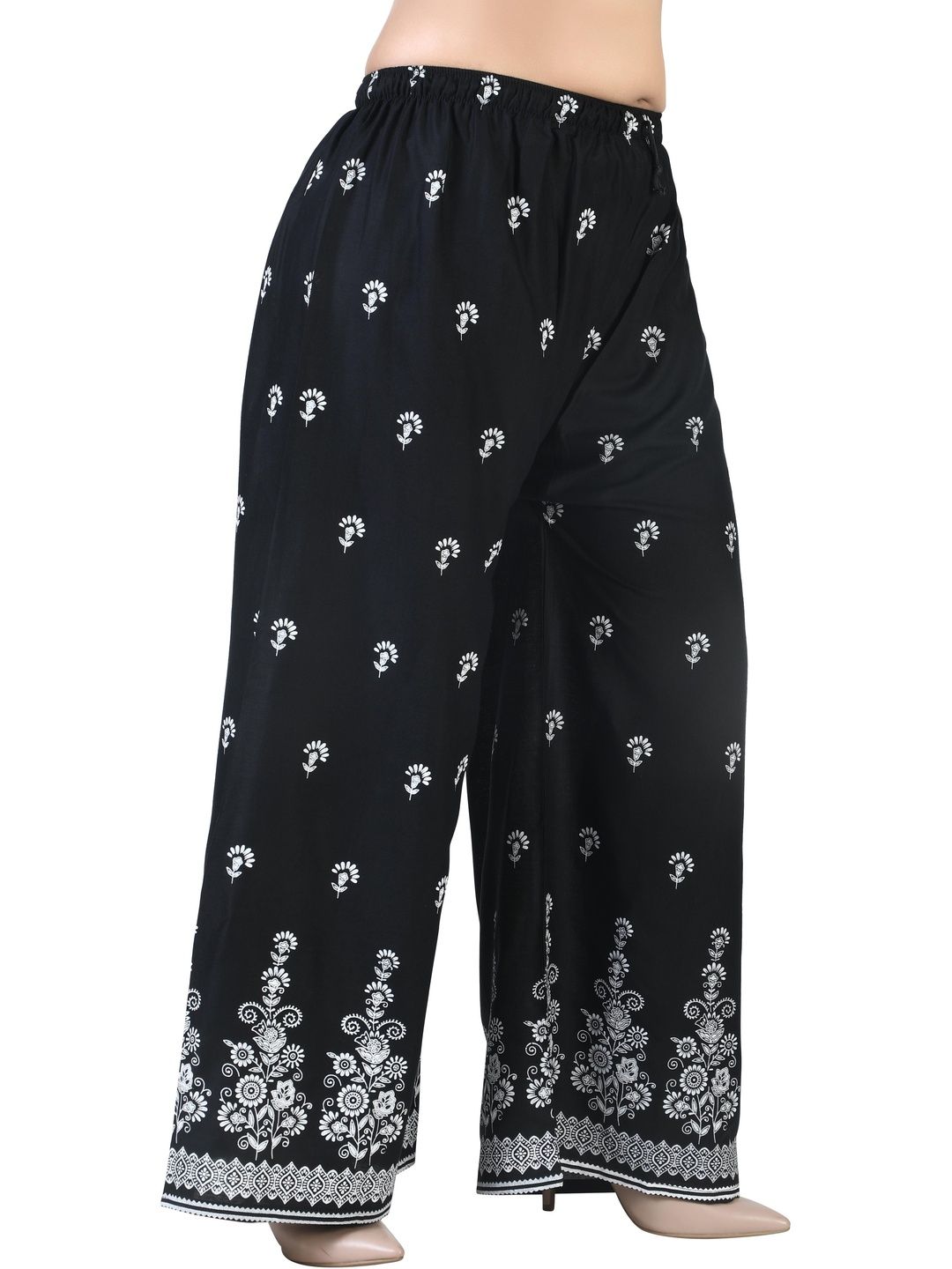 BINISH BINISH Women 2 Floral Printed Chambray Palazzos
