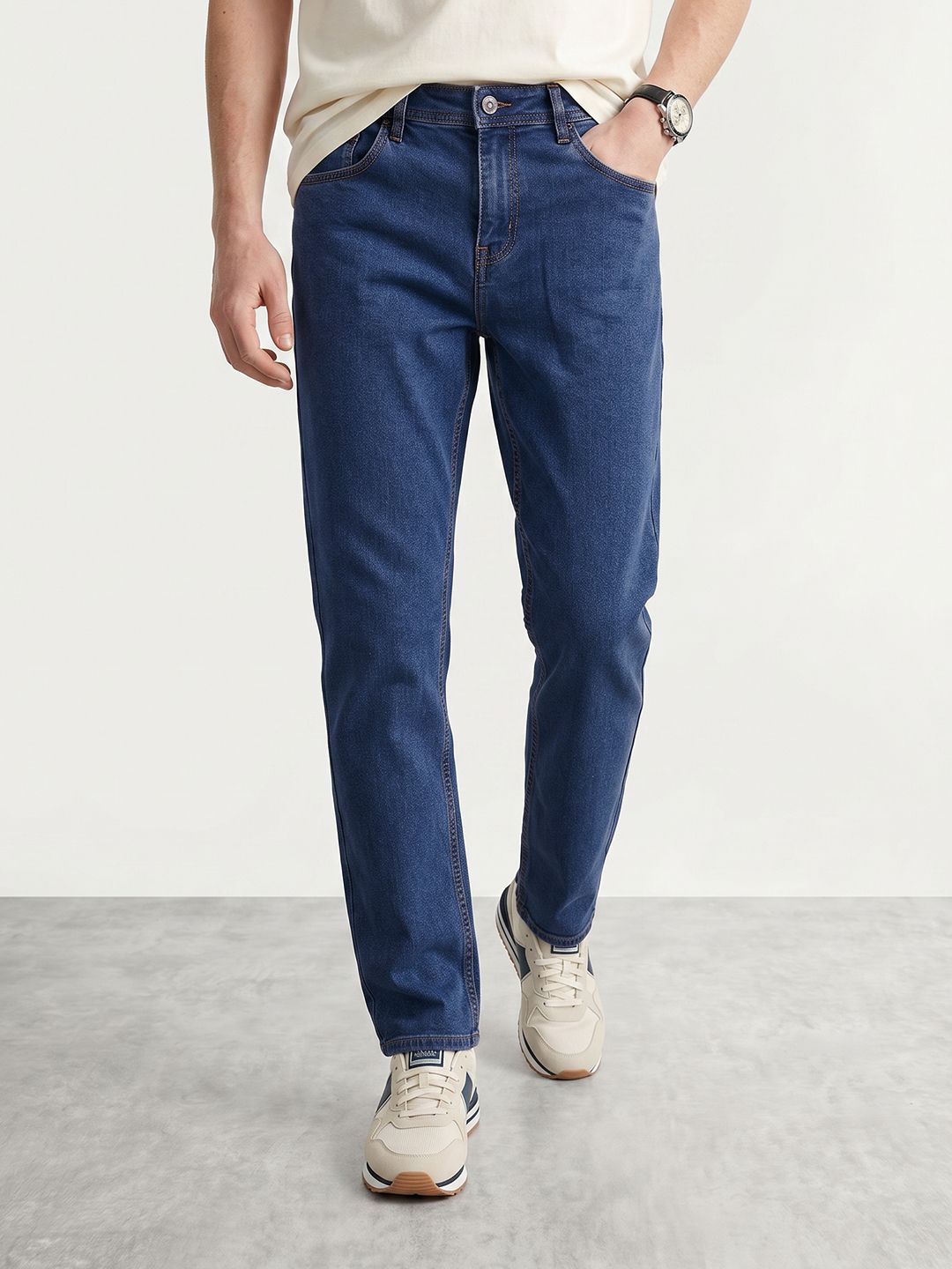 Mast & Harbour Men Straight Fit Jeans