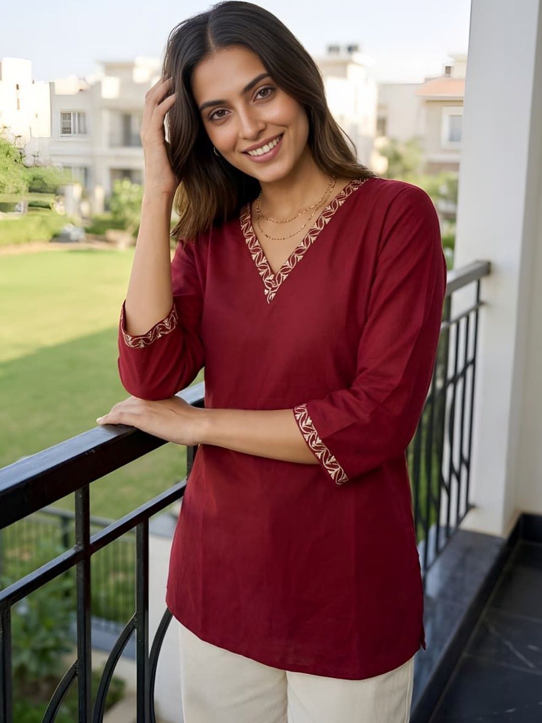 SAVANIPETAL Ethnic Tunic