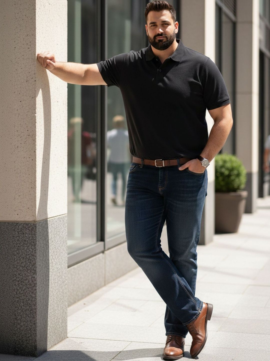 Sztori Men Polo Collar T-shirt