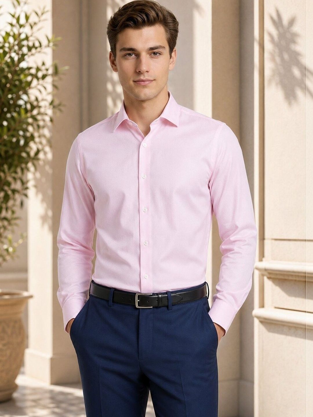 Turtle Men Standard Slim Fit Formal Shirt