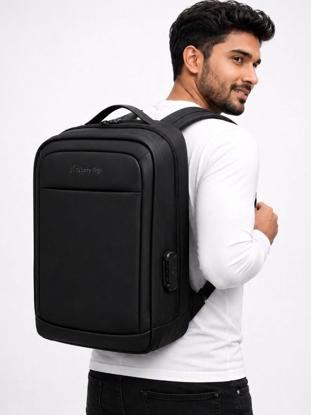 Carry Trip Unisex Water Resistance Laptop Backpack Bag with Anti Theft Pocket & TSA Lock