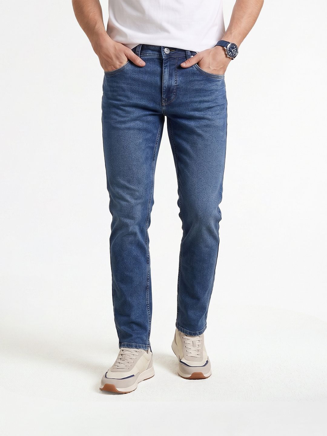 Integriti Men Slim Fit Light Fade Stretchable Jeans