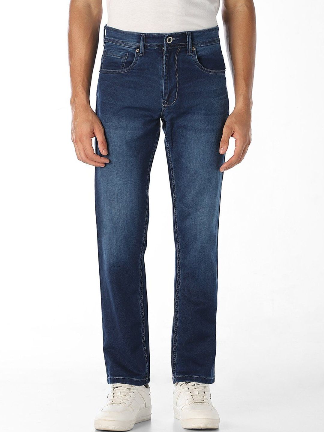Klub Fox Men Straight Fit Low-Rise Jeans