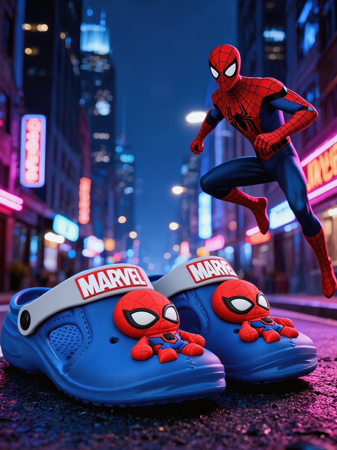 BAESD BAESD Marvel 3D Spider Man Clogs
