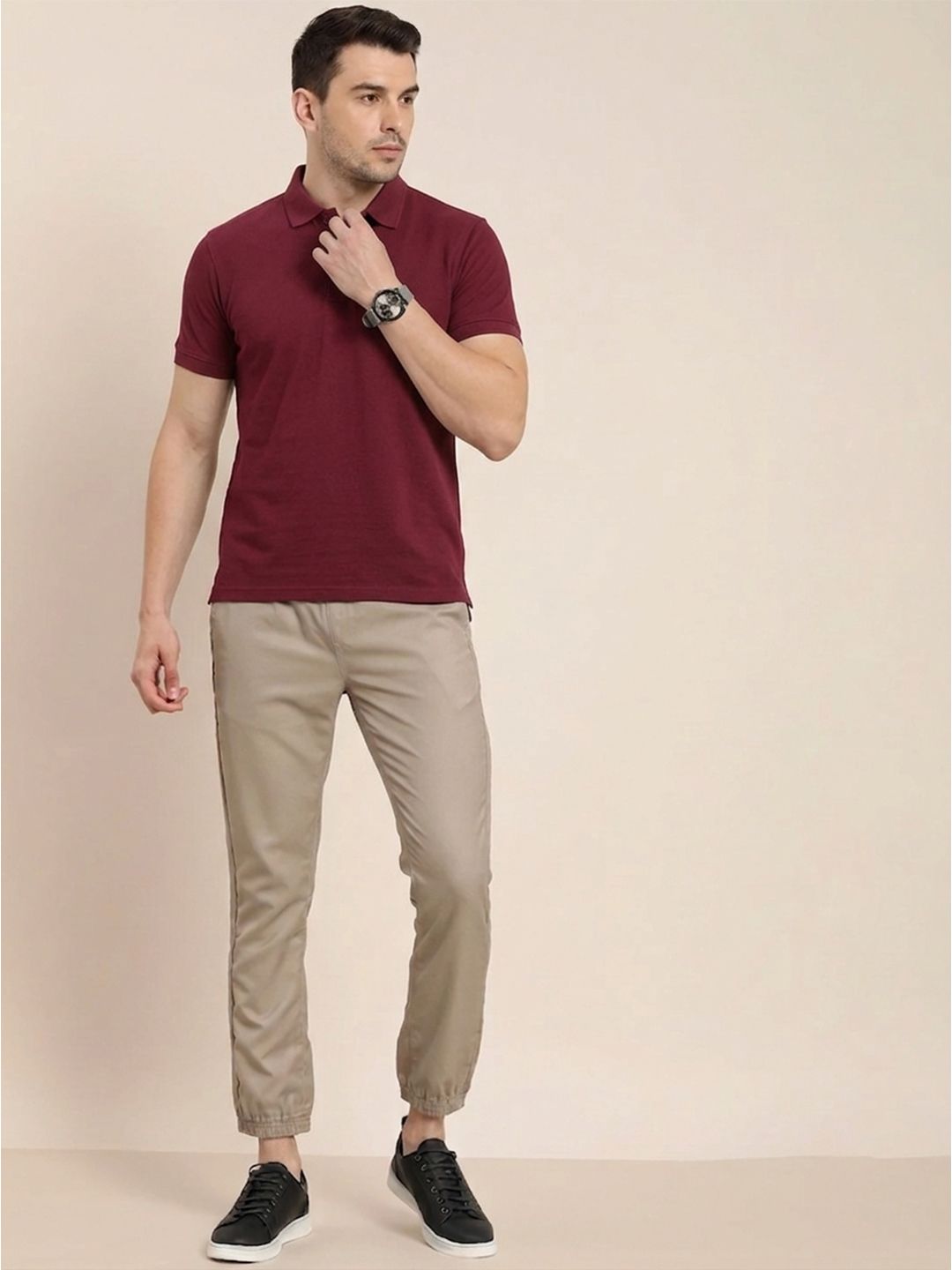 IN&AVI Men Polo Collar T-shirt