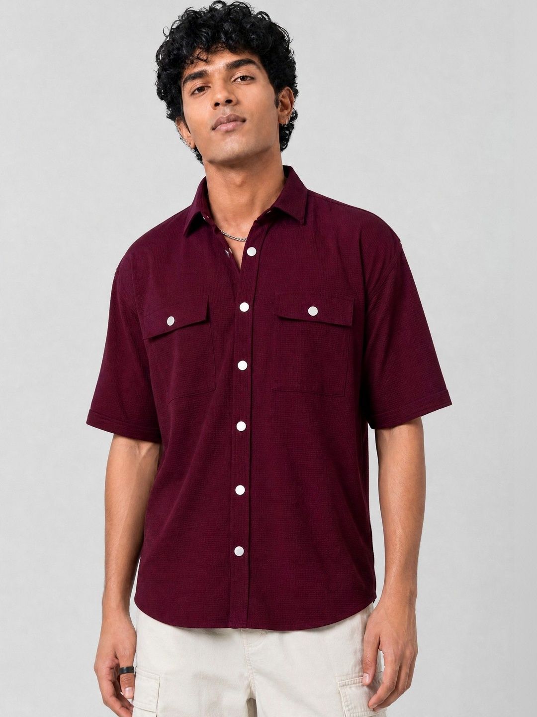 Heed Attentive Men Relaxed Casual Shirt