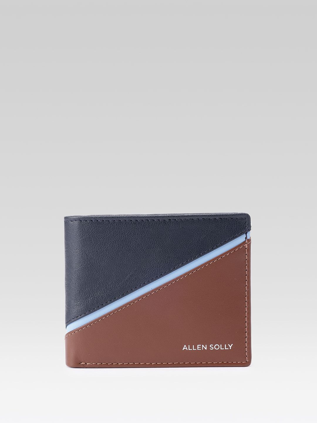Allen Solly Allen Solly Men Colourblocked Leather Two Fold Wallet