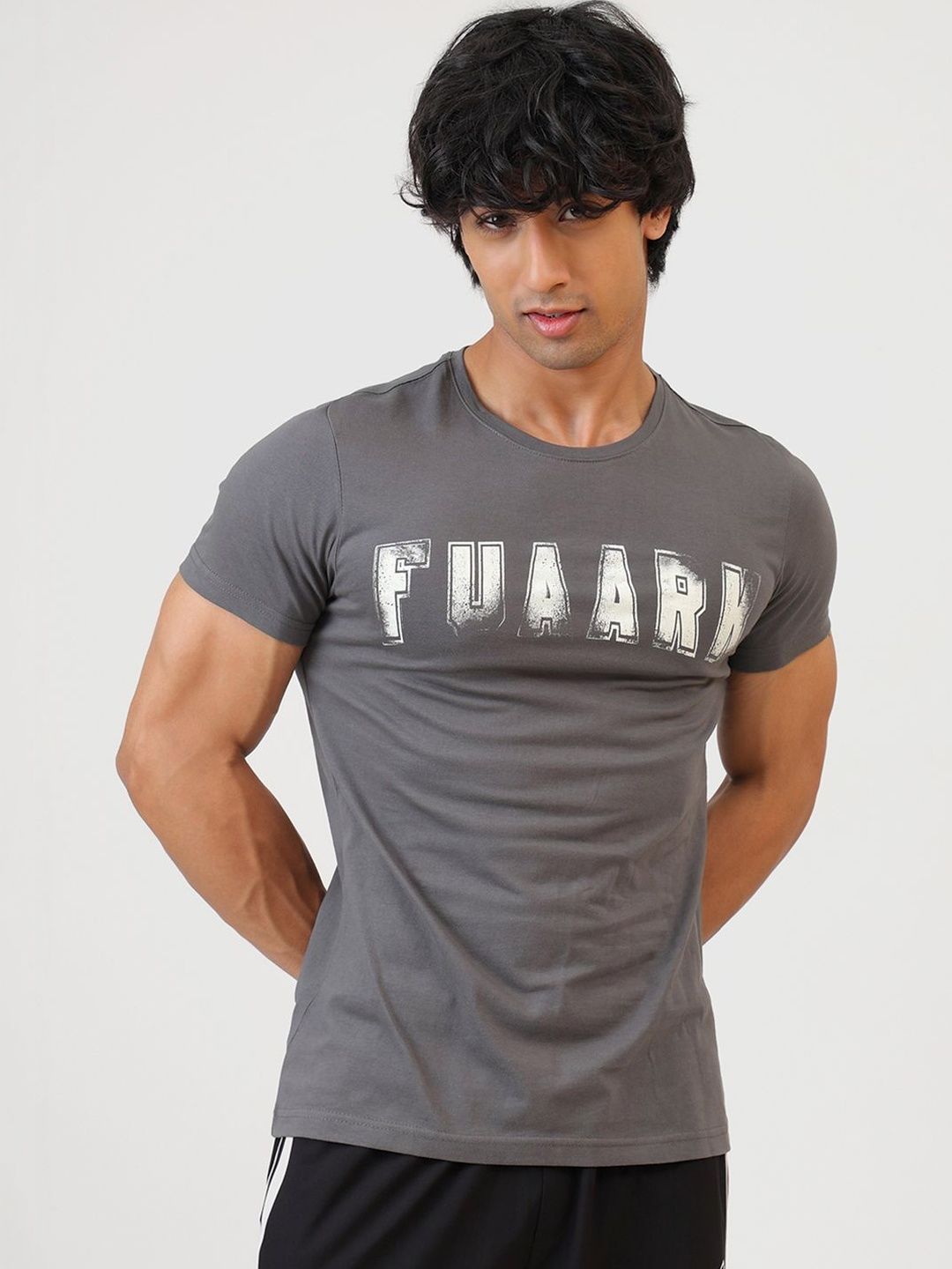 FUAARK Men Staple Slim Fit Cotton T-Shirt