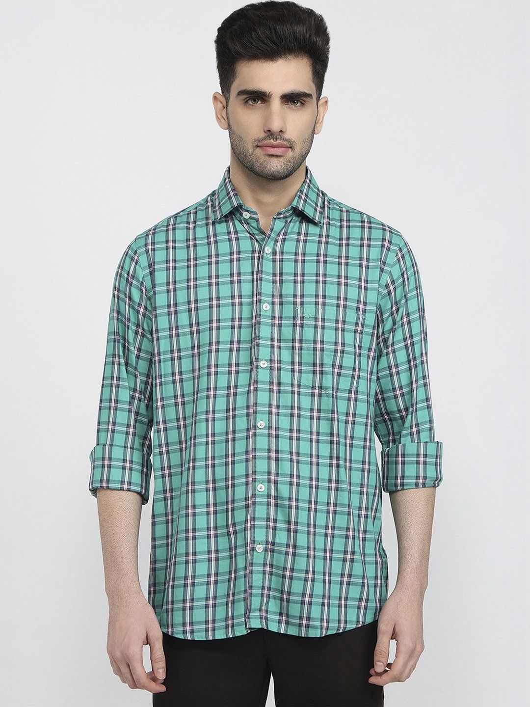 ColorPlus ColorPlus Men Classic Checked Casual Shirt