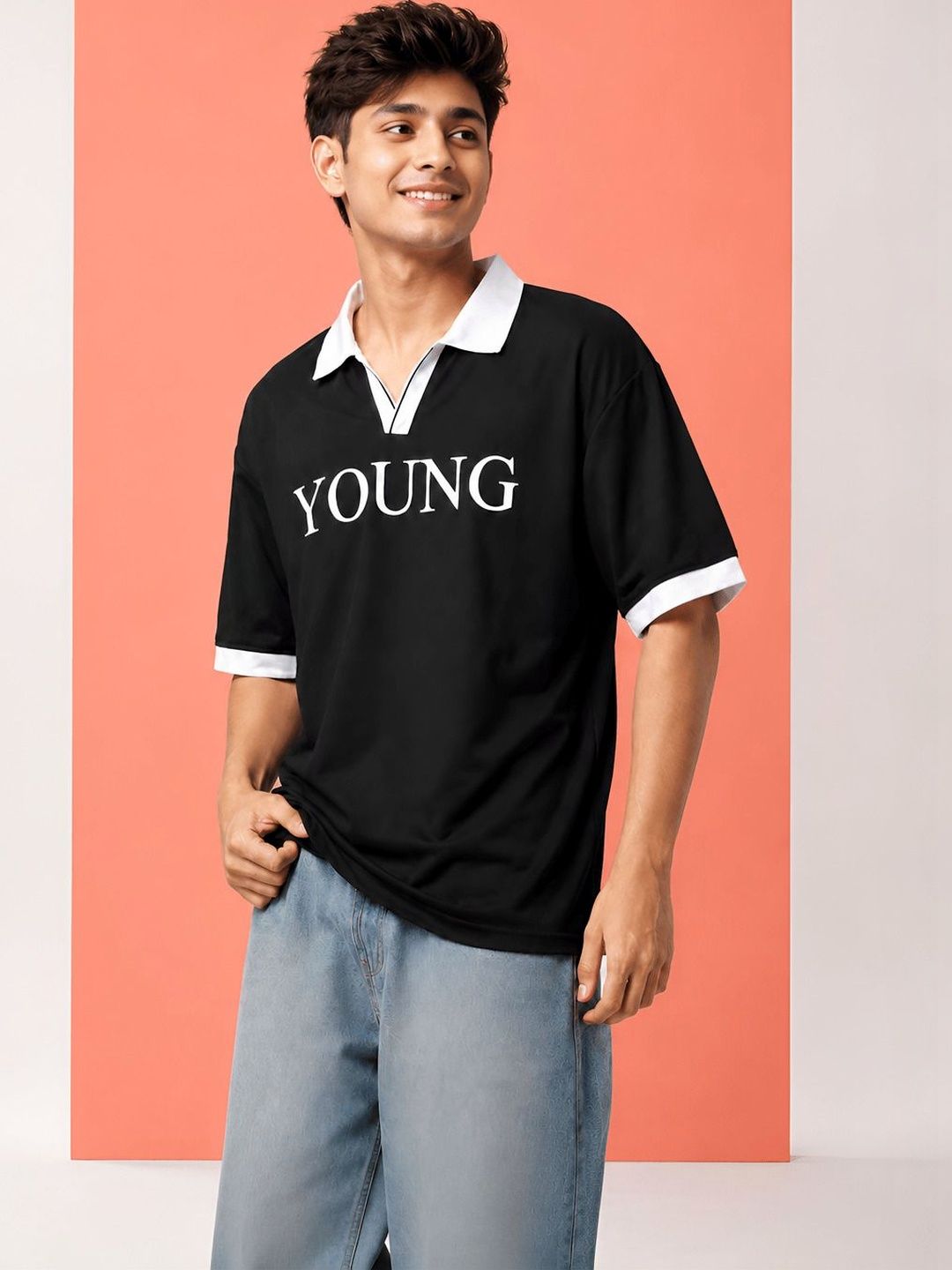 Kook N Keech Men Printed Polo Collar T-shirt