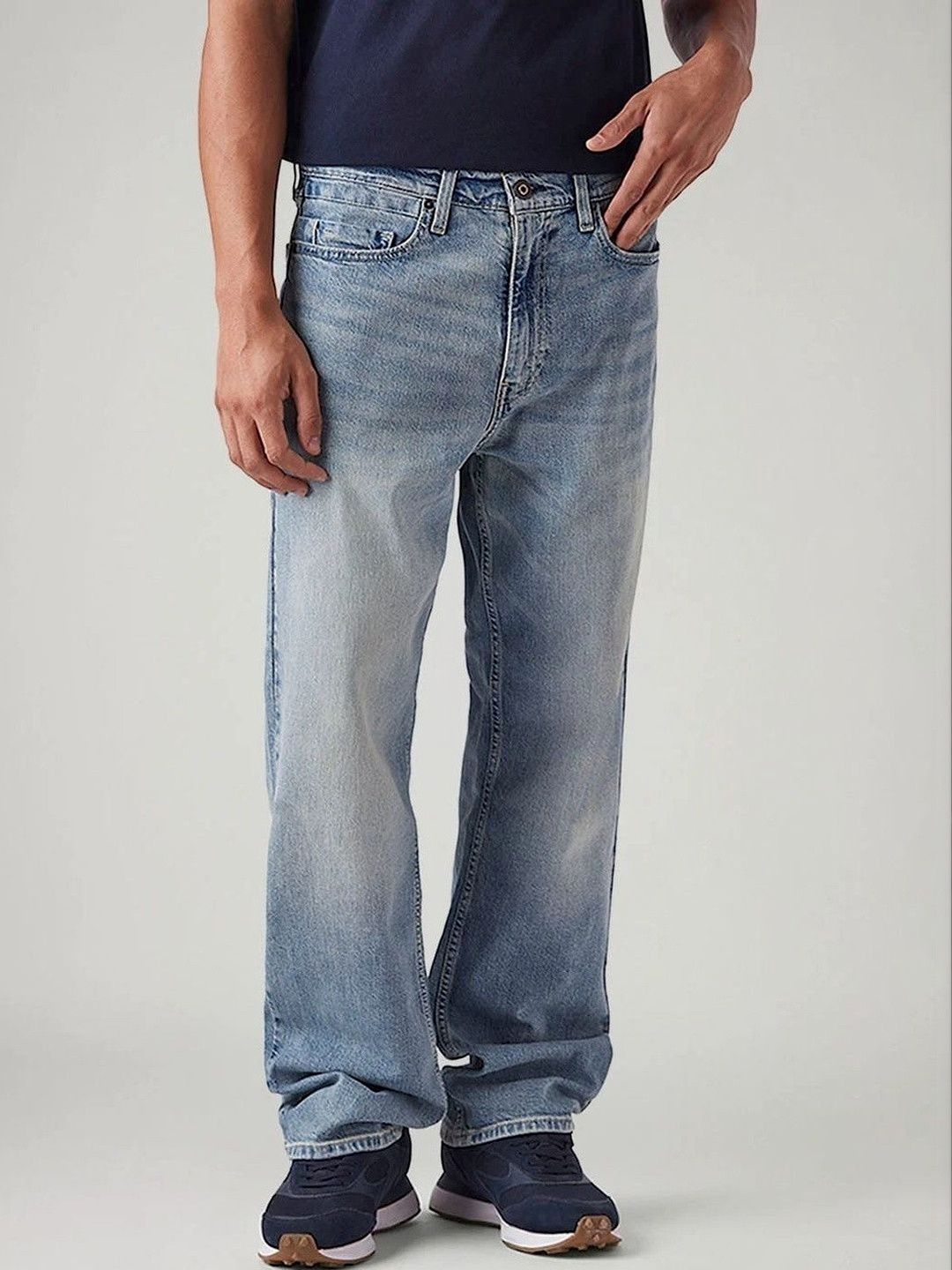 Levis Levis Men Classic Slim Fit Mid-Rise Light Fade Stretchable Jeans