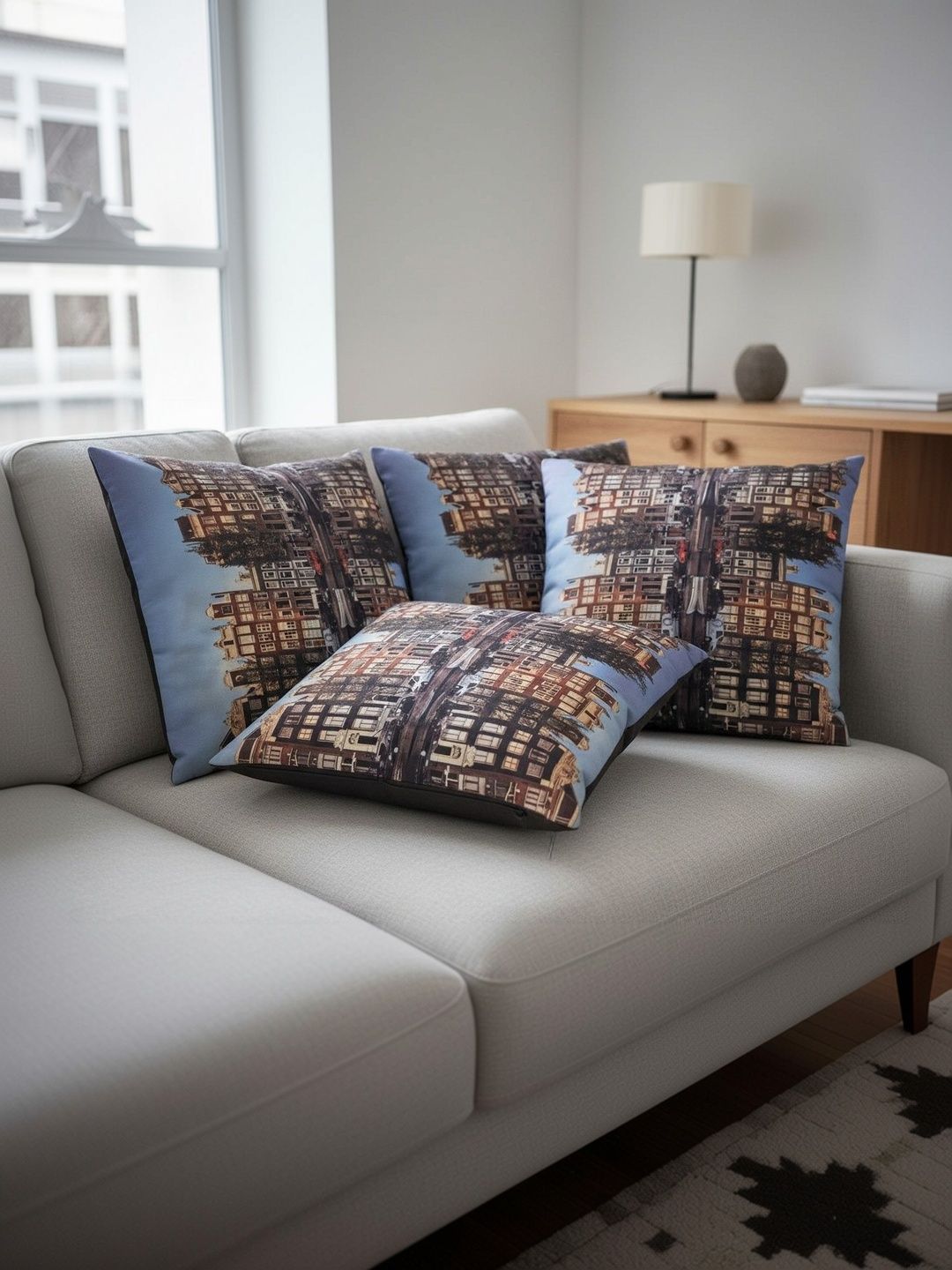 Themes Furnishings & Decor Themes Furnishings & Decor Multicoloured Set of 3 Square Cushion Covers