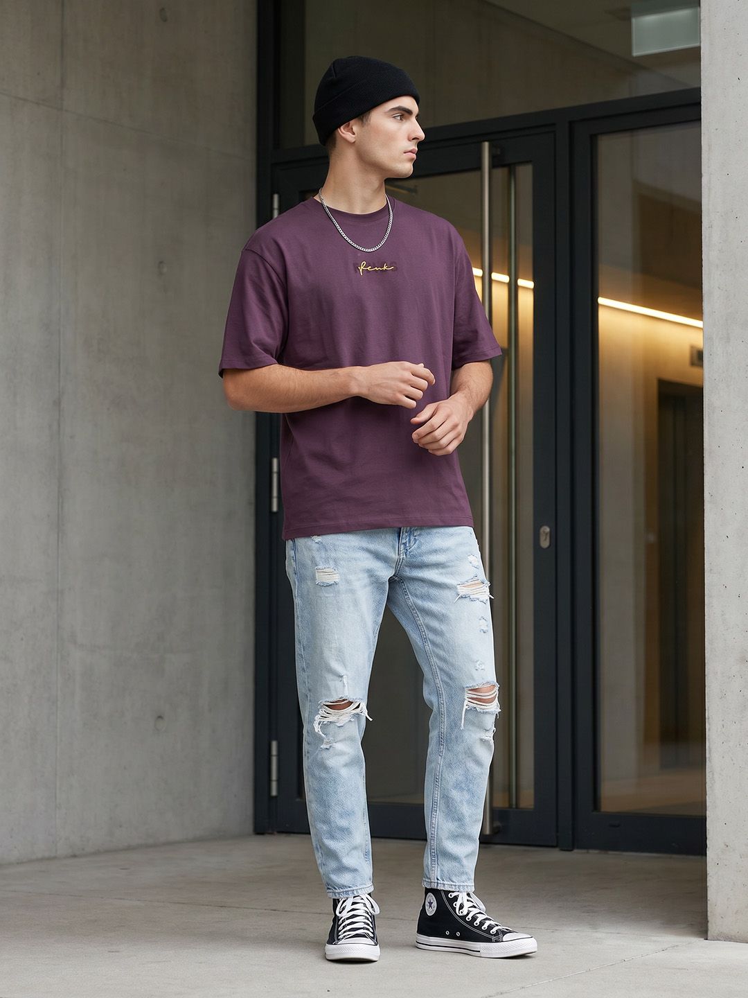 FCUK Typography Printed T-shirt