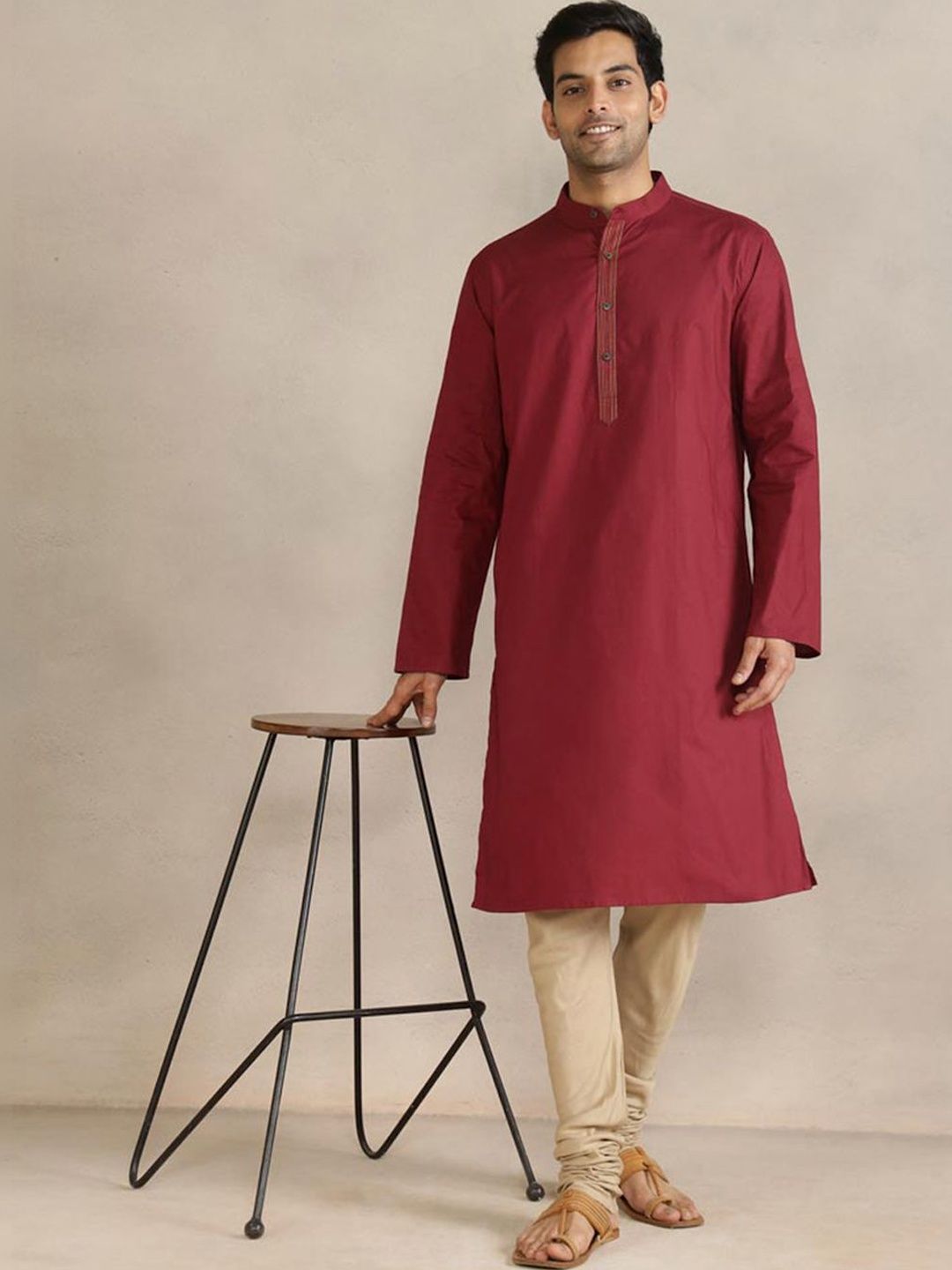 Fabindia Men Thread Work Kurta