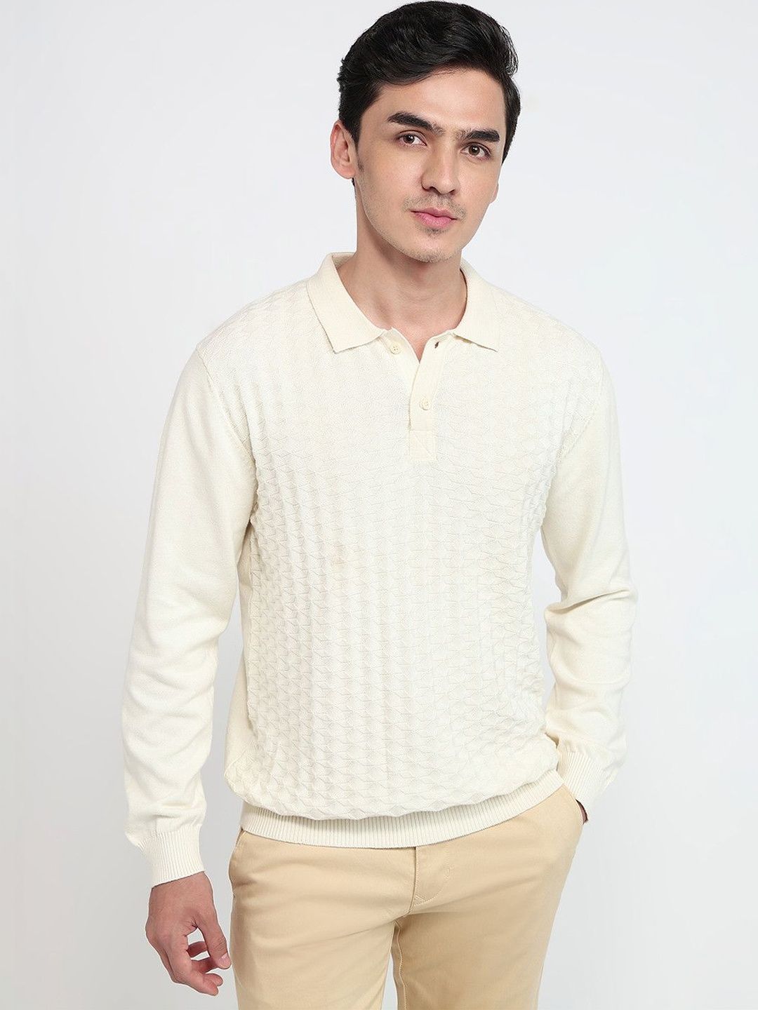 ColorPlus Men Cable Knit Pullover