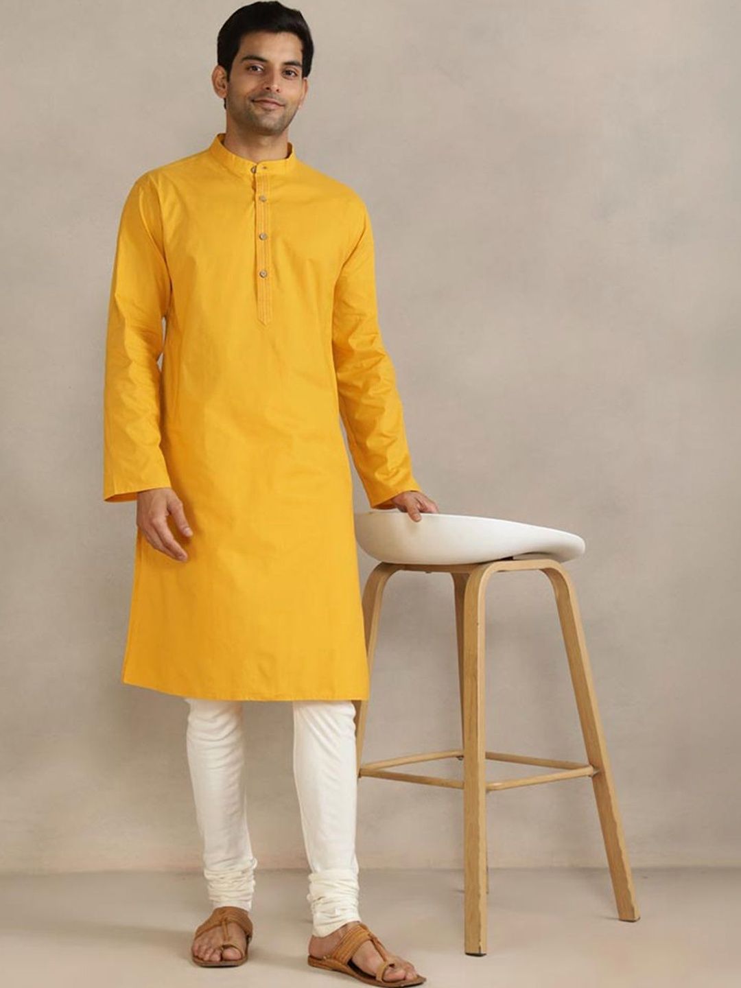Fabindia Men Thread Work Kurta