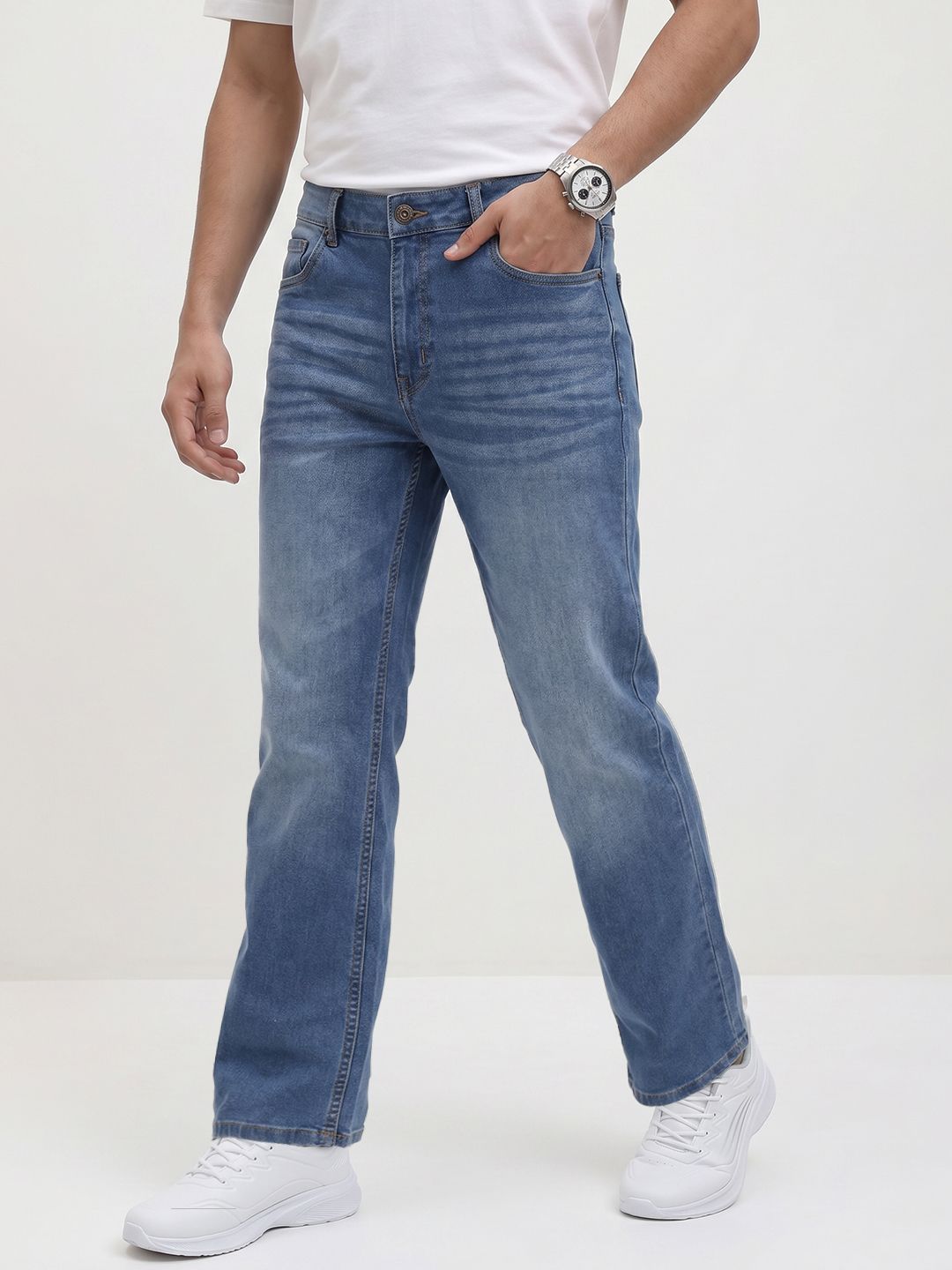 The Roadster Life Co. Men Relaxed Fit Stretchable Jeans