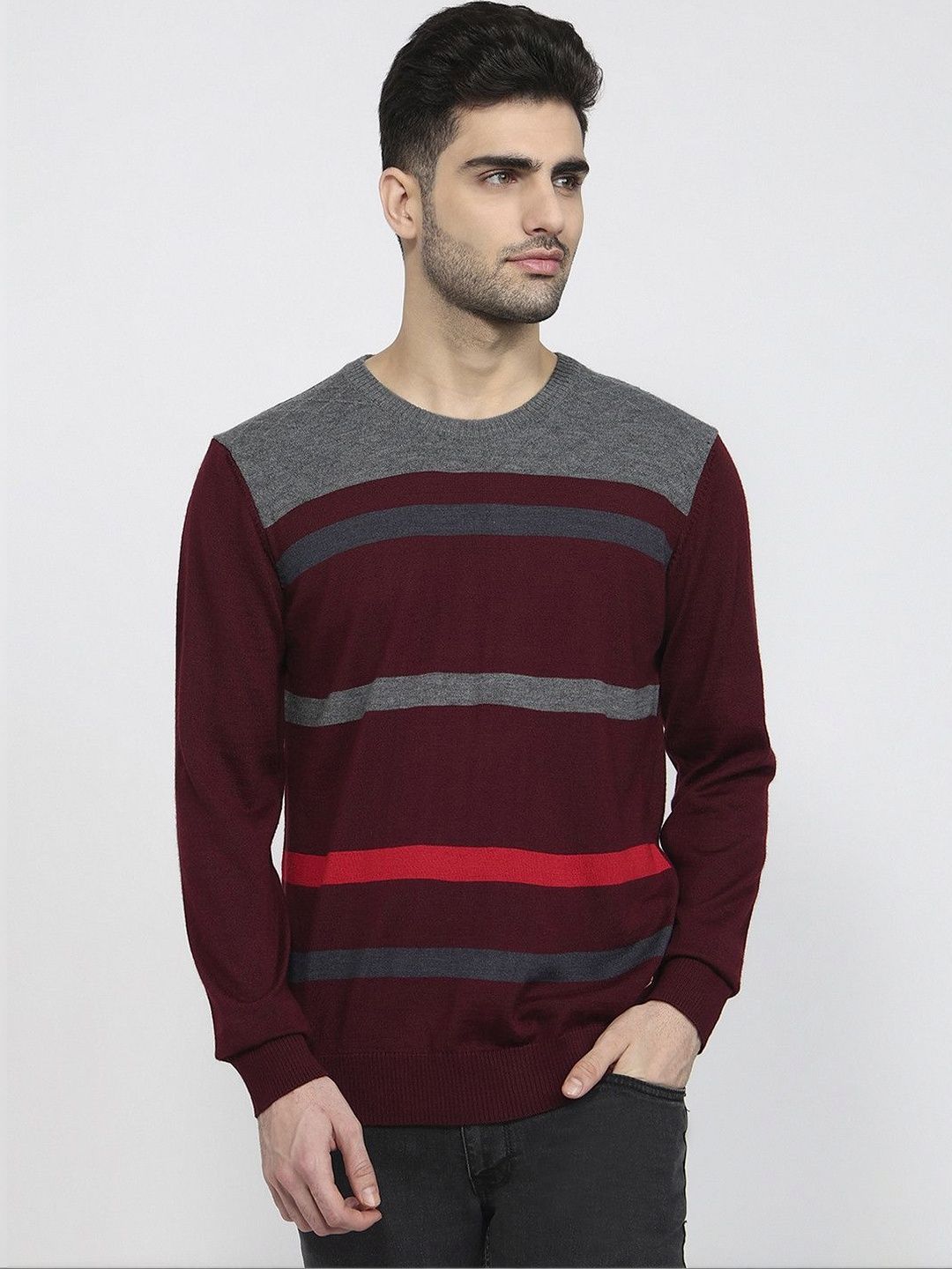 Raymond Men Striped Pullover