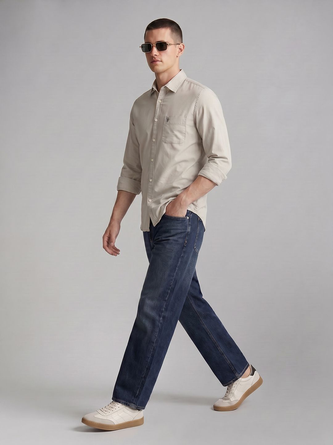 U.S. Polo Assn. Denim Co. Spread Collar Casual Shirt