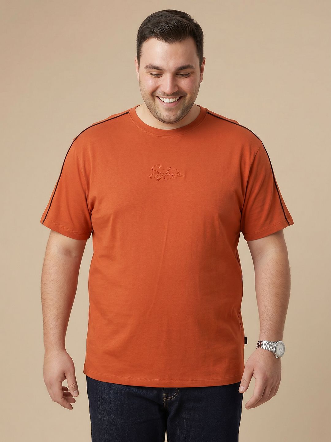 Sztori Plus Size Round Neck T-shirt
