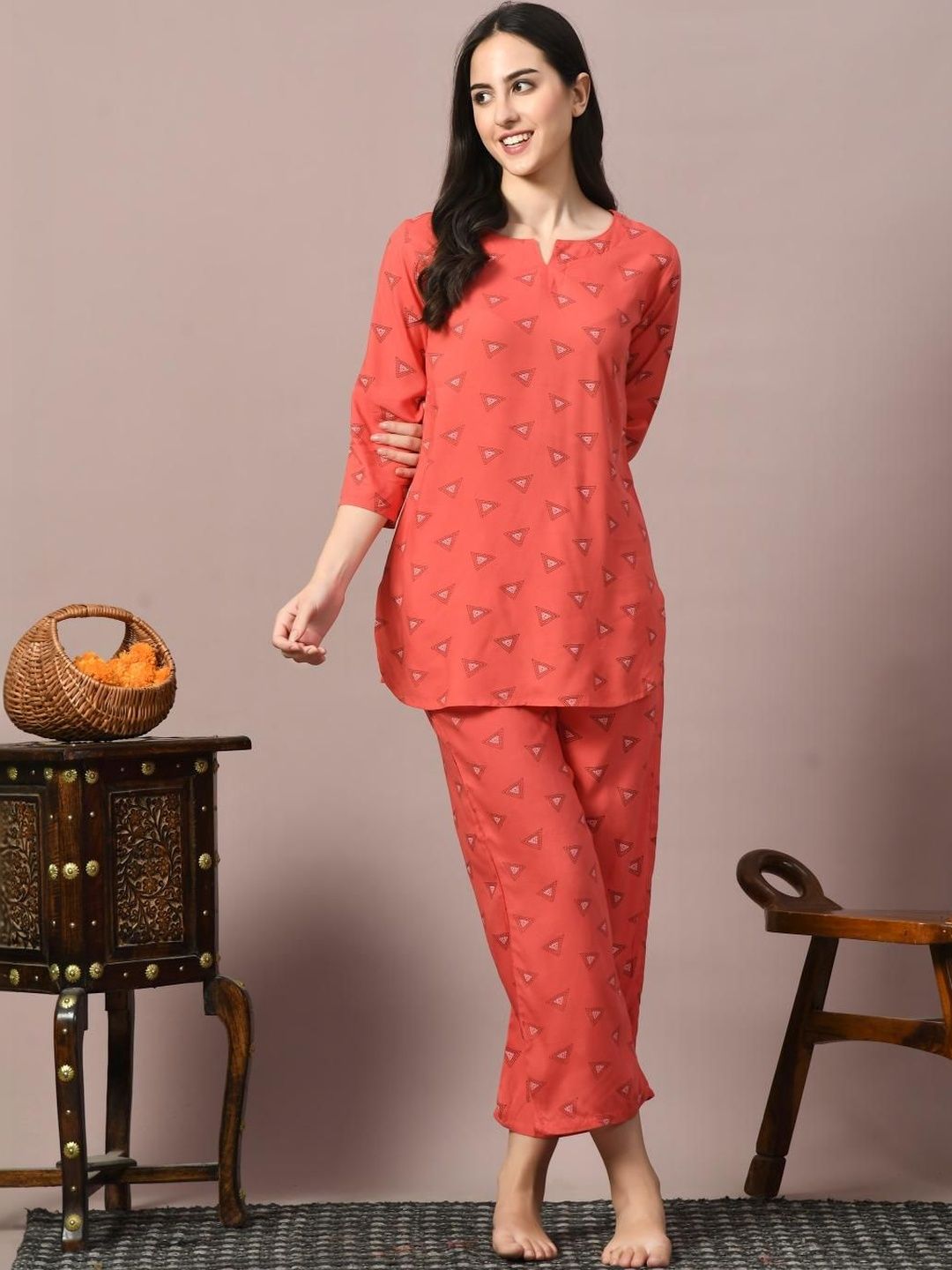 Anouk Mirage Printed Tunic with Trousers