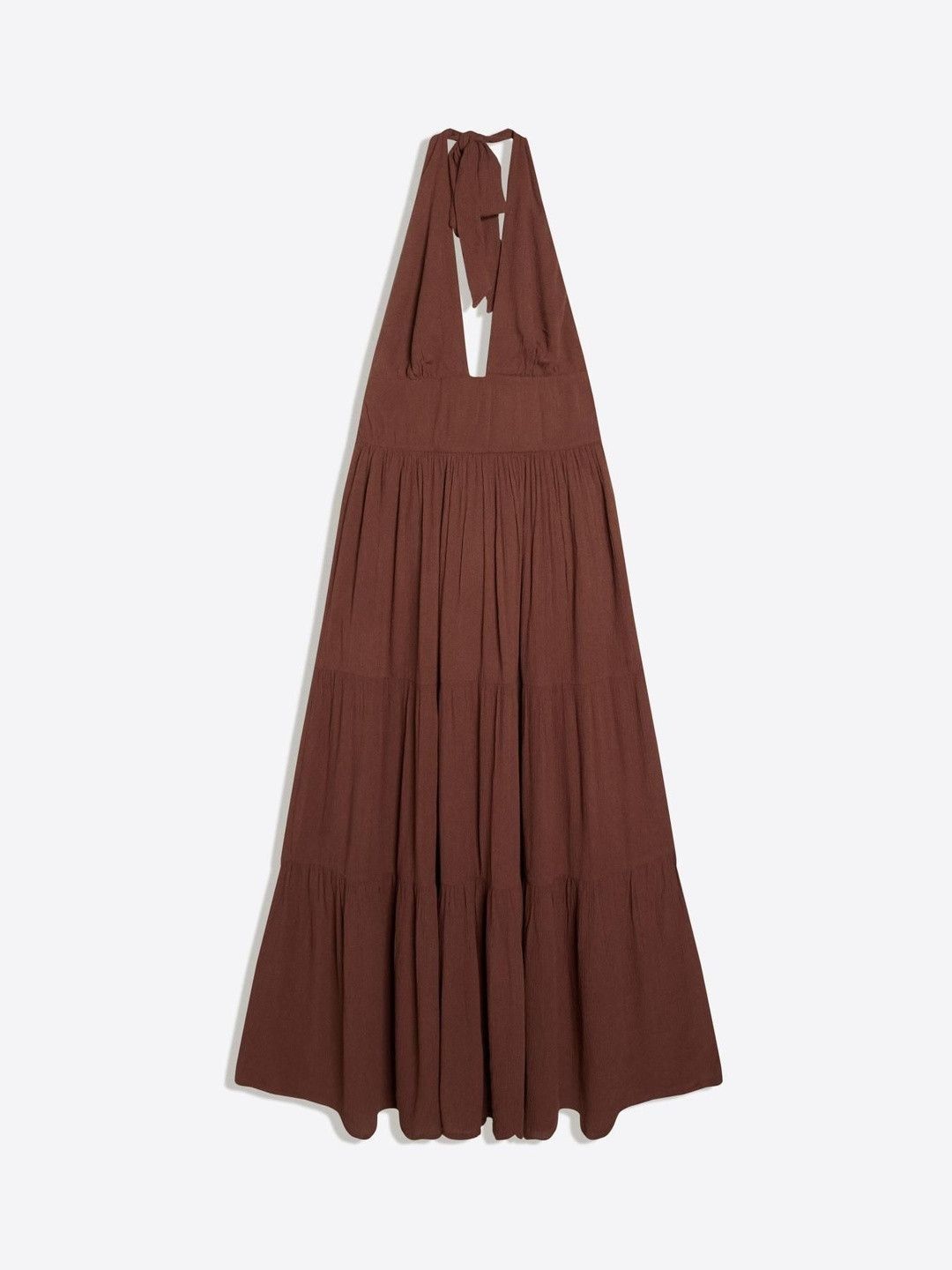 Long Rustic Halter Dress