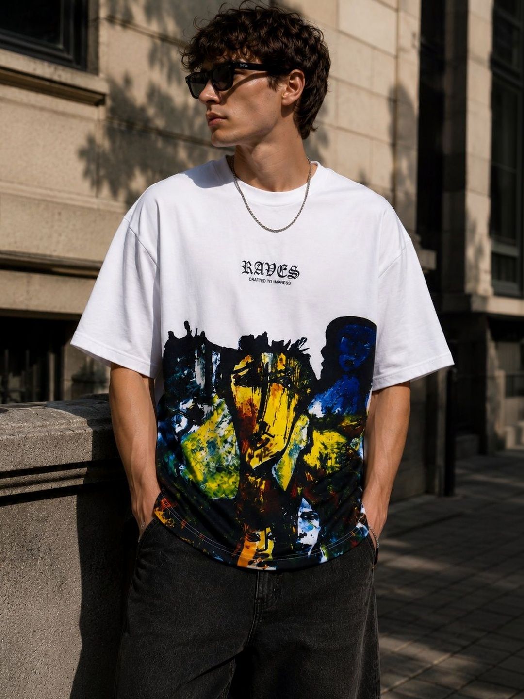 Raves Men Printed Bio Finish T-shirt
