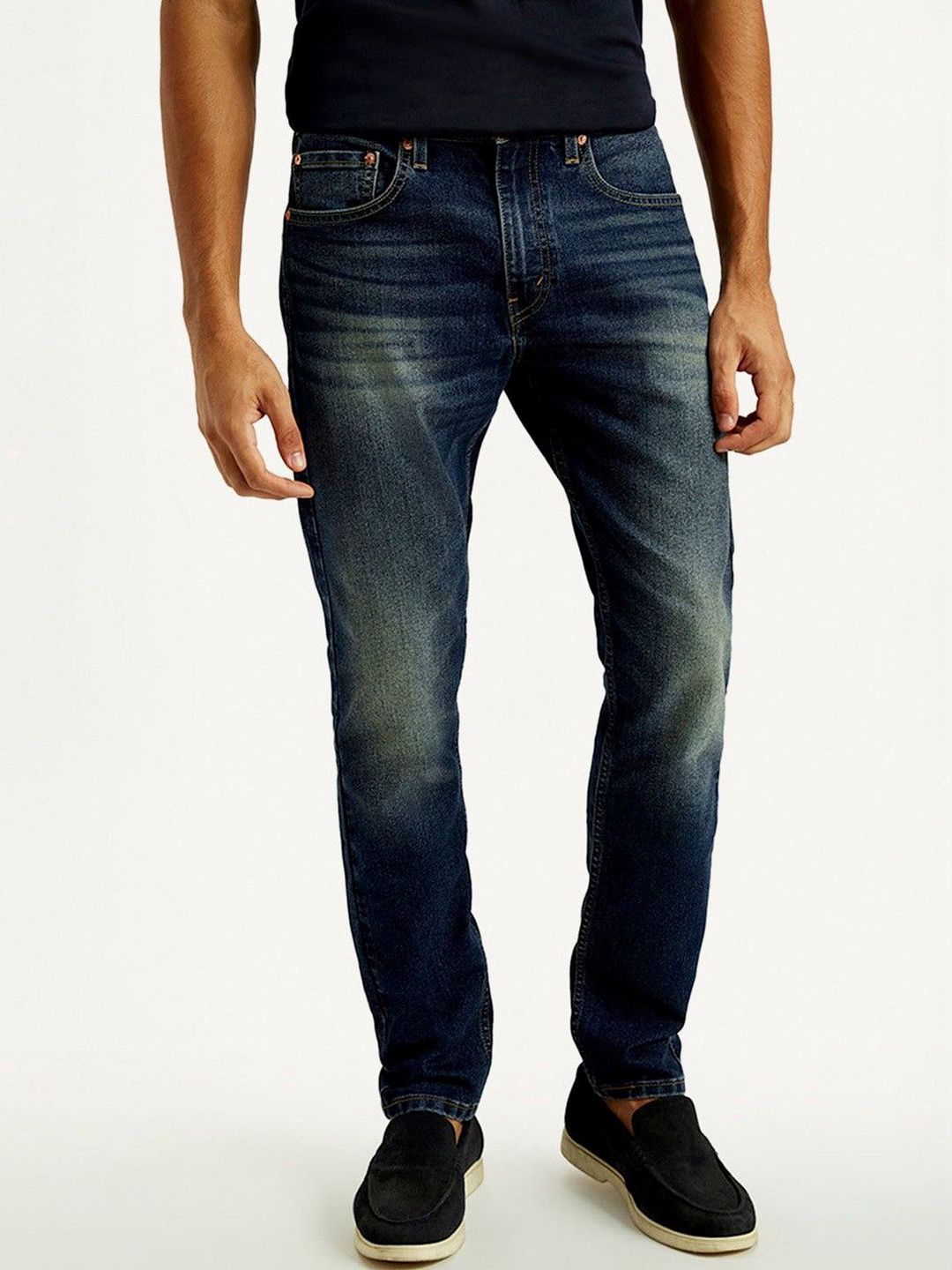 Levis Levis Men Slim Fit Mid-Rise Light Fade Stretchable Jeans