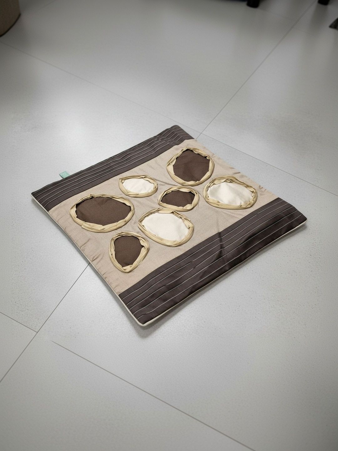 Themes Furnishings & Decor Themes Furnishings & Decor Brown Abstract Satin Square Cushion Covers