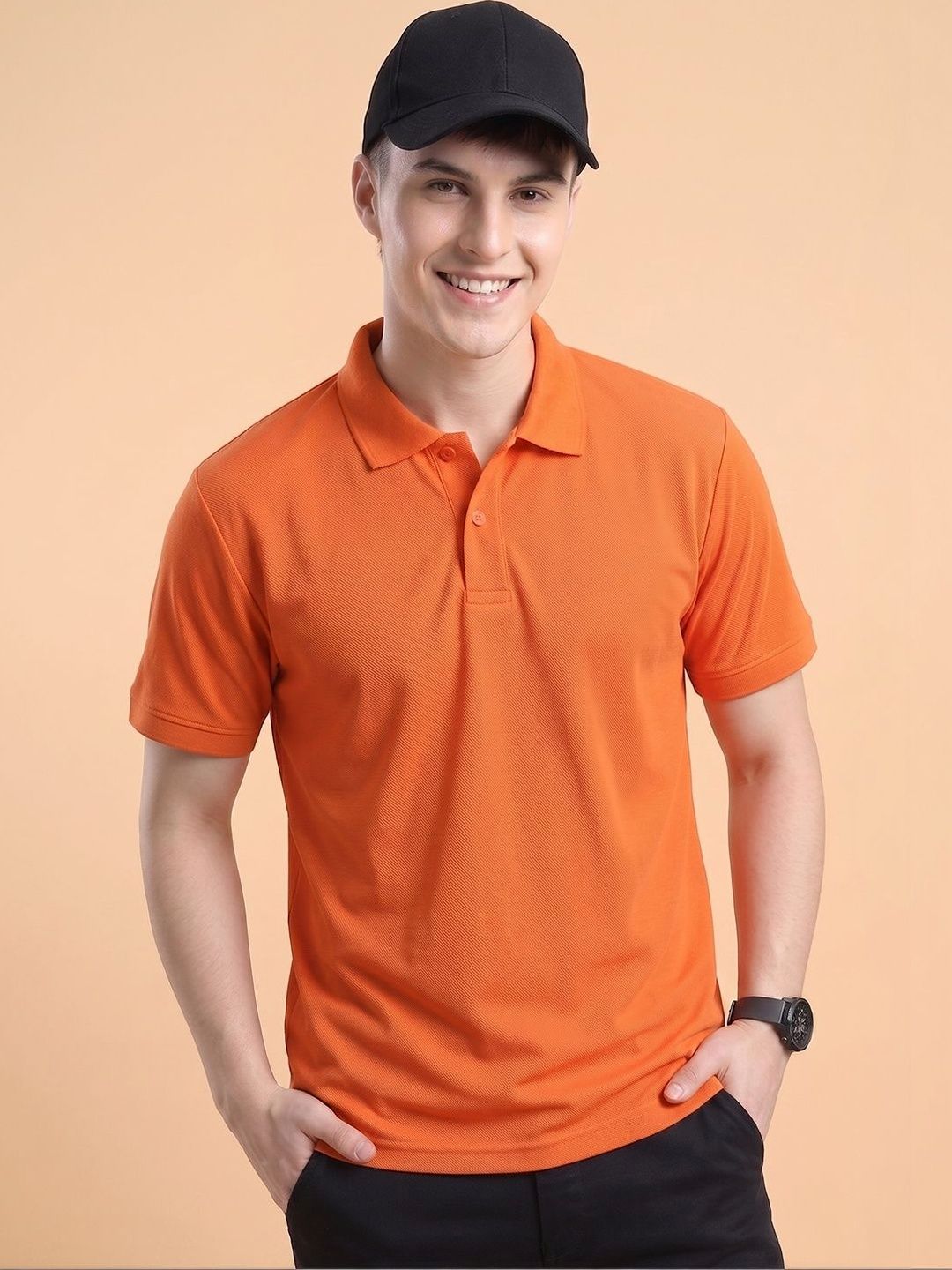 AIN6 Men Polo Collar T-shirt