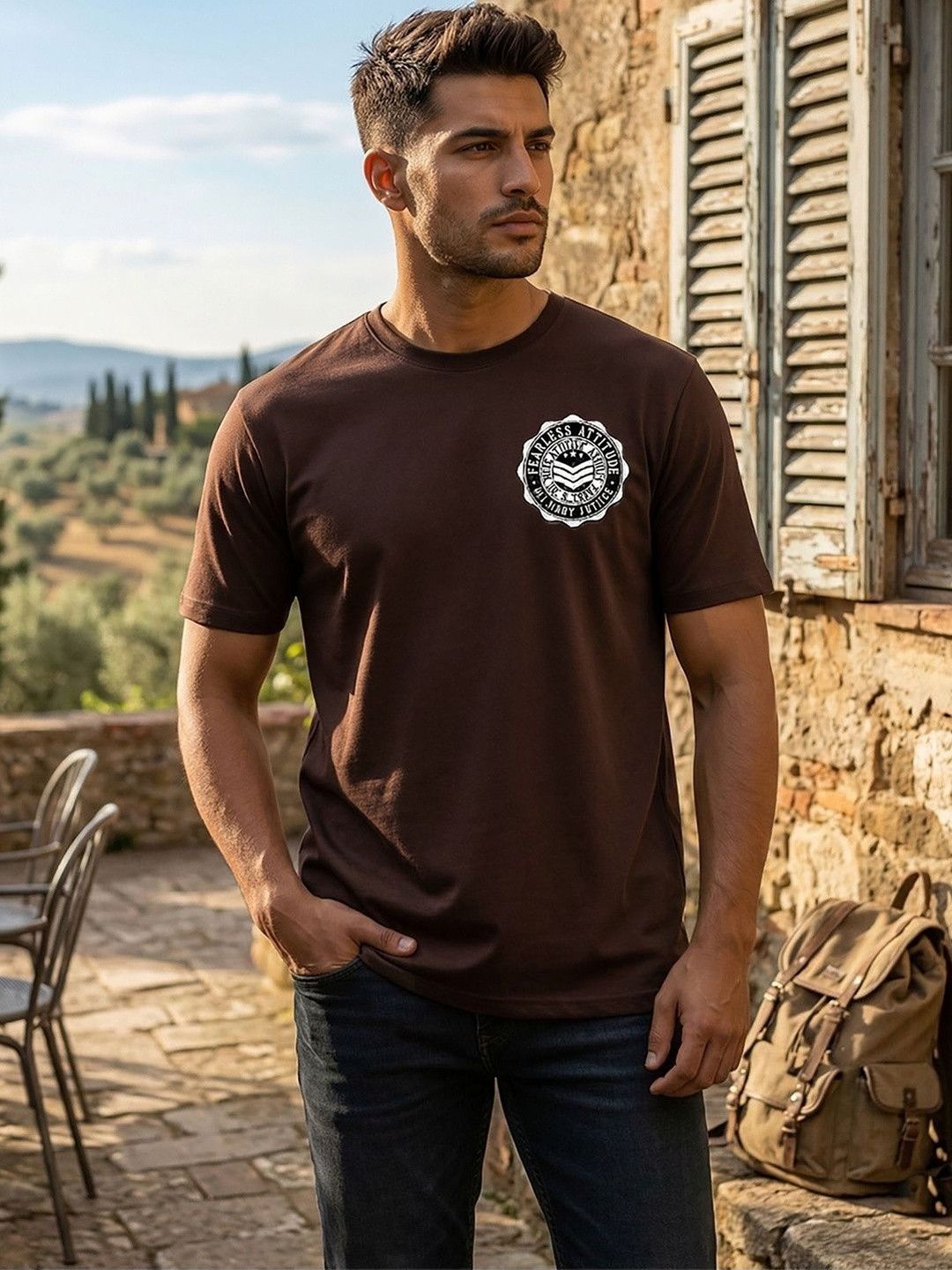 Moda Rapido Men Printed T-shirt
