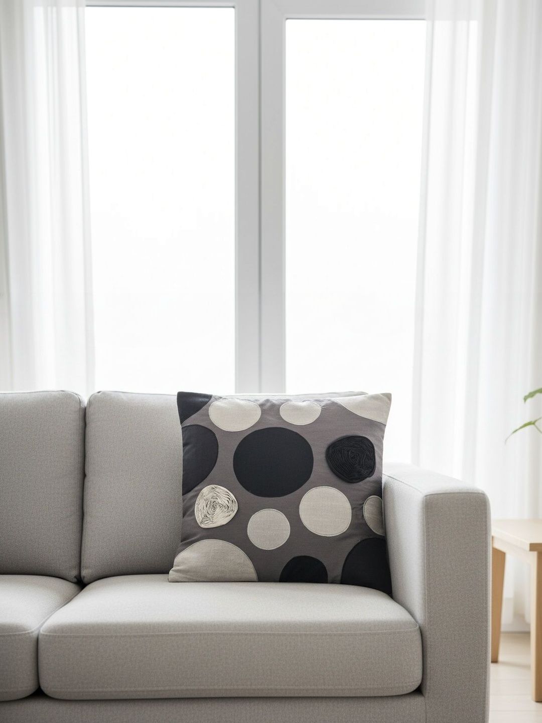 Themes Furnishings & Decor Themes Furnishings & Decor Grey Geometric Square Cushion Covers
