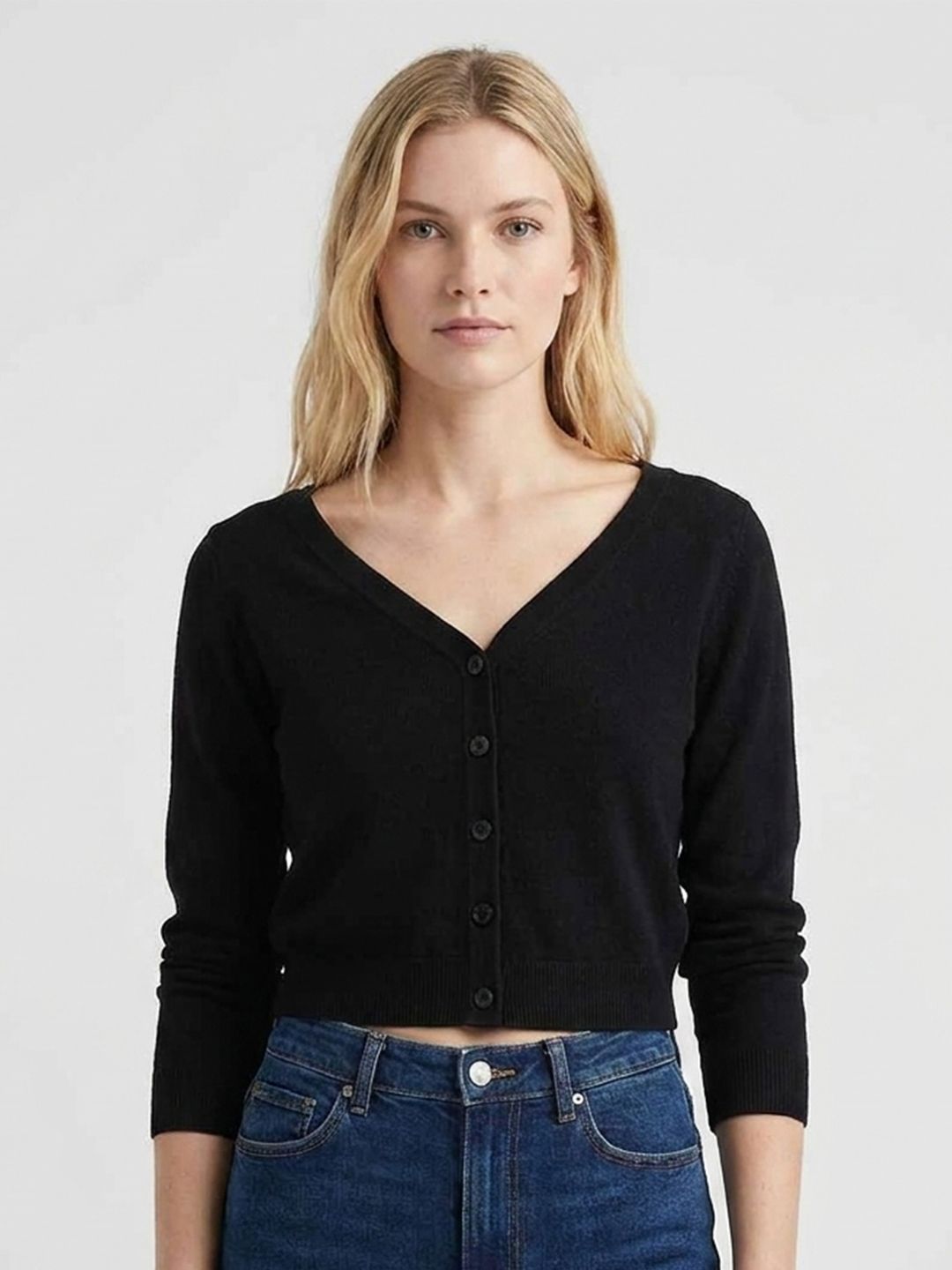Buy GAP V-Neck Slim Fit Cardigan - Sweaters for Women 37670264