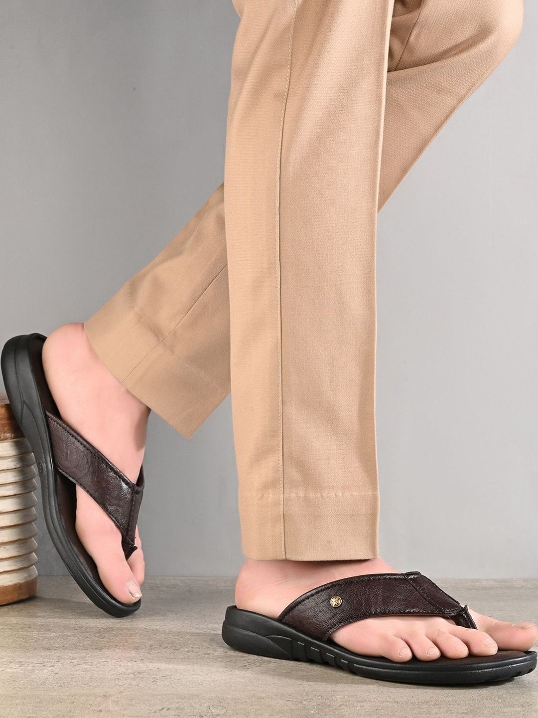 HERE&NOW Men PU Comfort Sandals