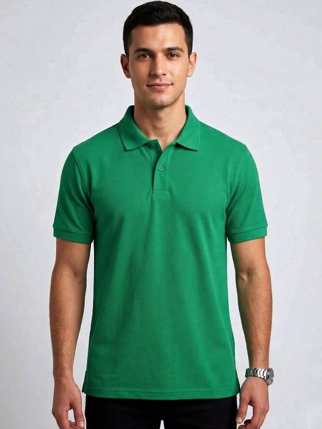 KAPAS AND KALAKARI Men Polo Collar T-shirt