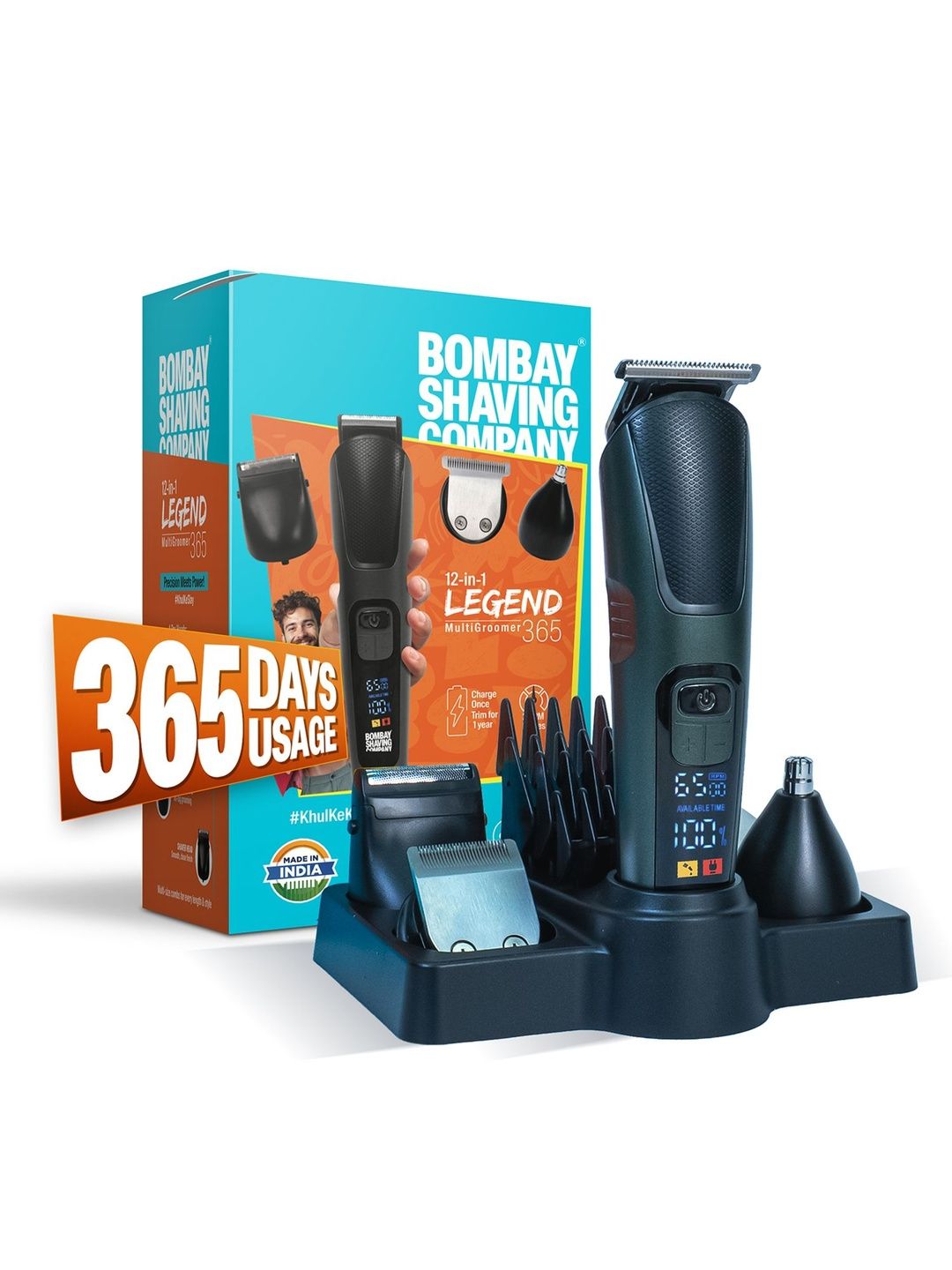 Bombay Shaving Company Legend 365 Multi Groomer with 12 Attachments