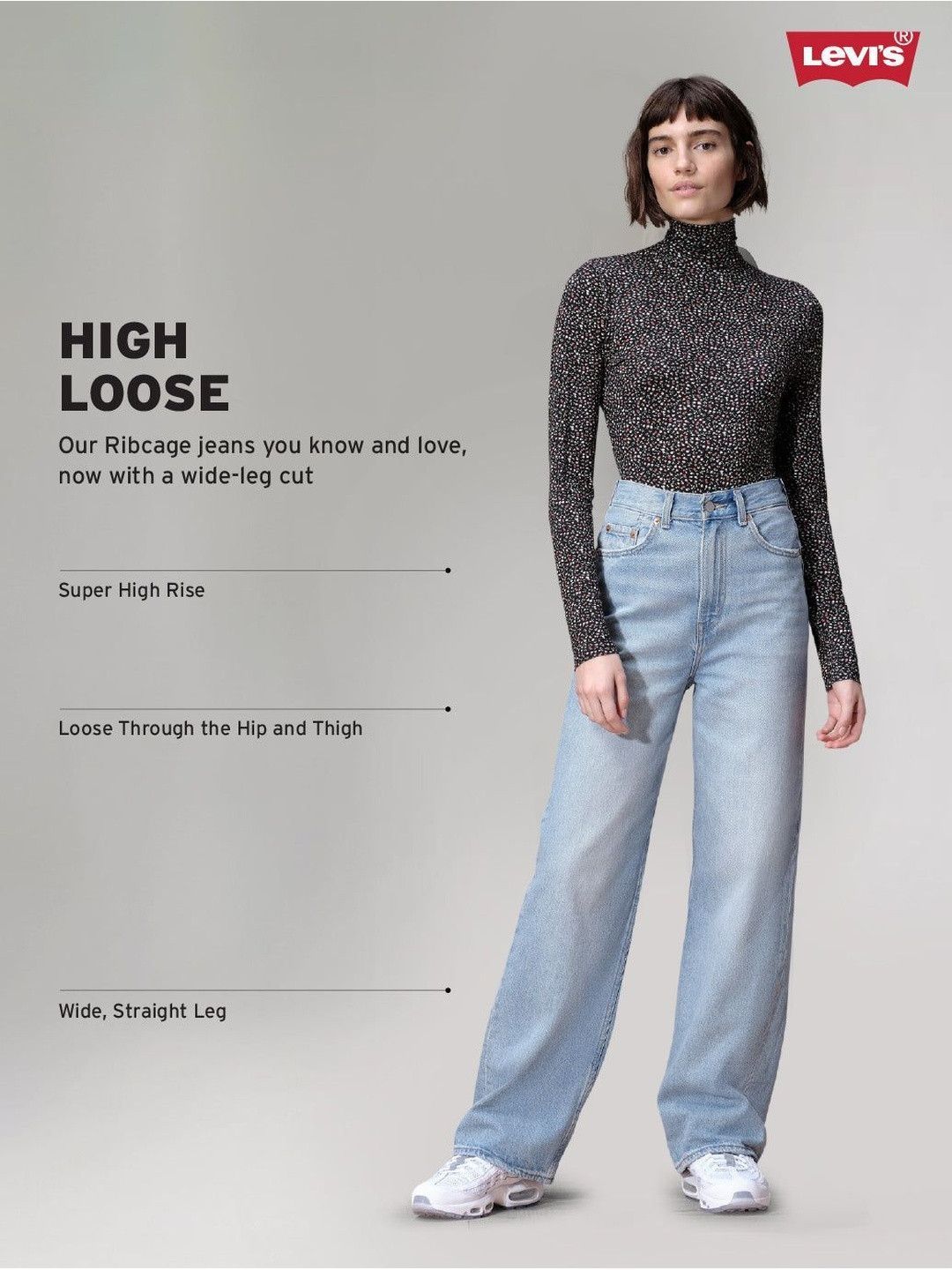 Classic Relaxed Fit High-Rise Light Fade Stretchable Jeans