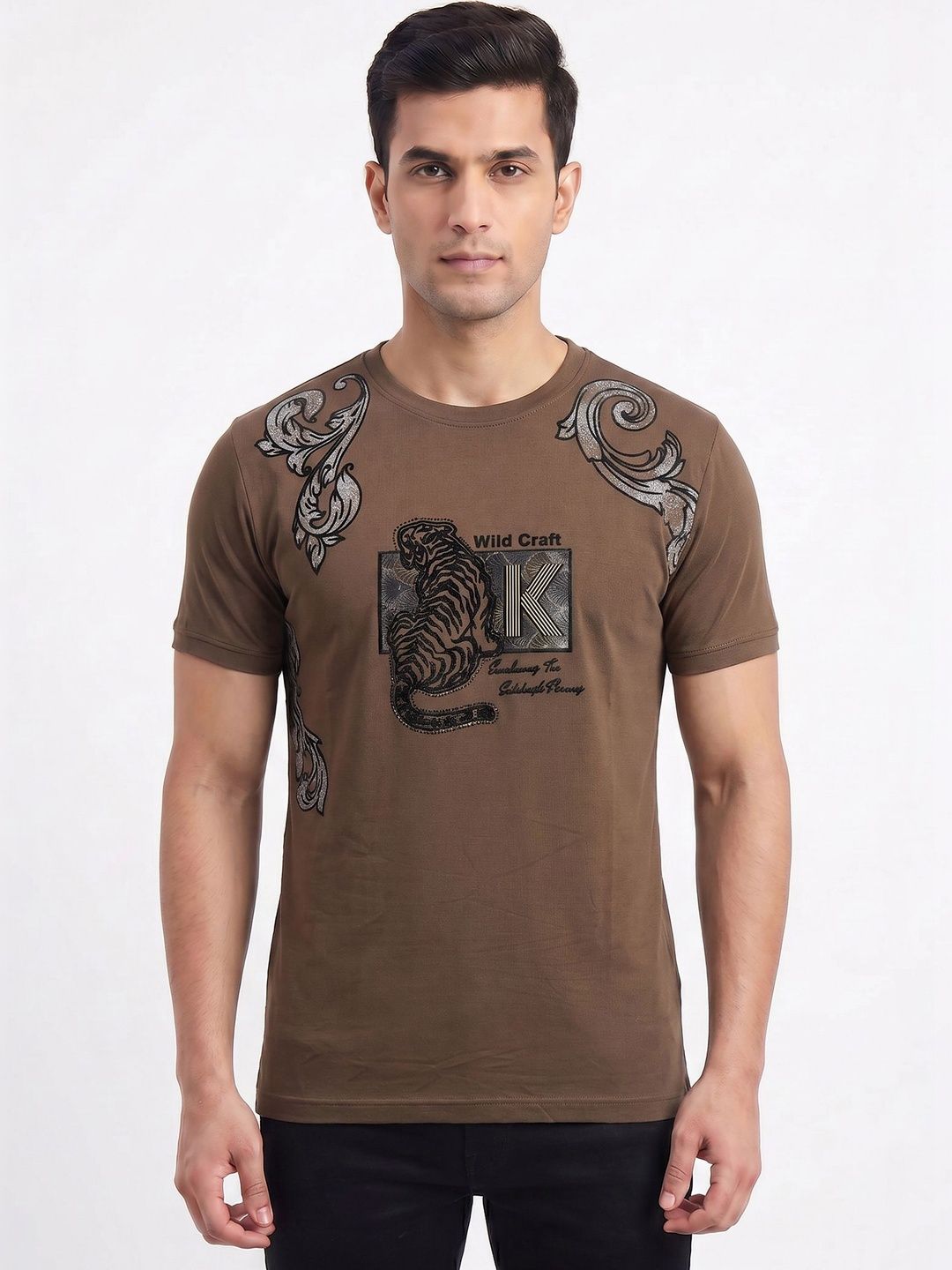 Plugin Men Printed T-shirt