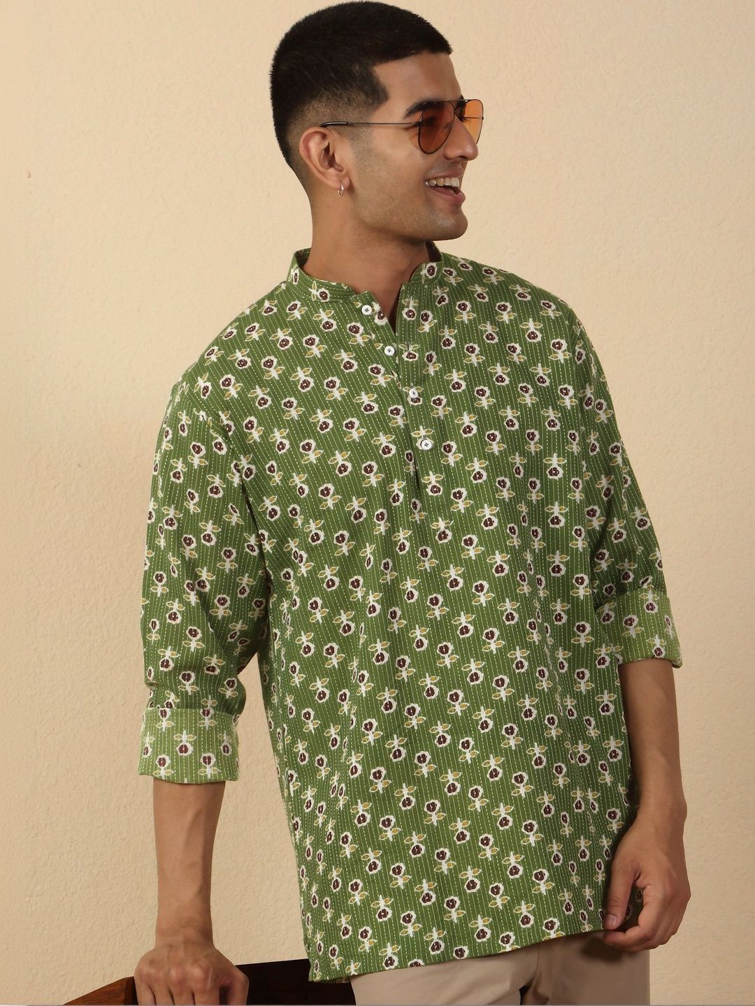 KRAFT INDIA Men Ethnic Motifs Printed Kurta