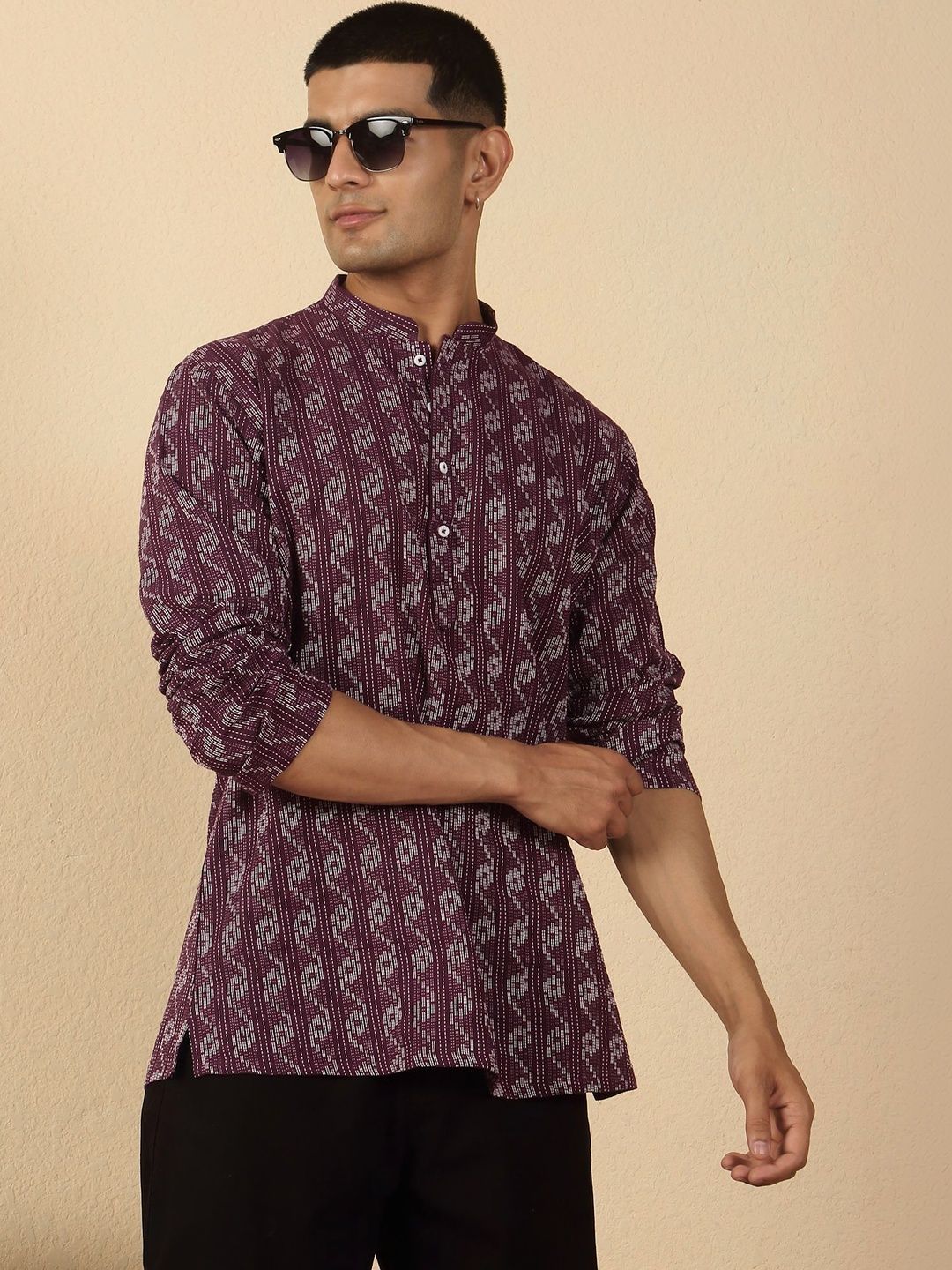 KRAFT INDIA Men Ethnic Motifs Kurta