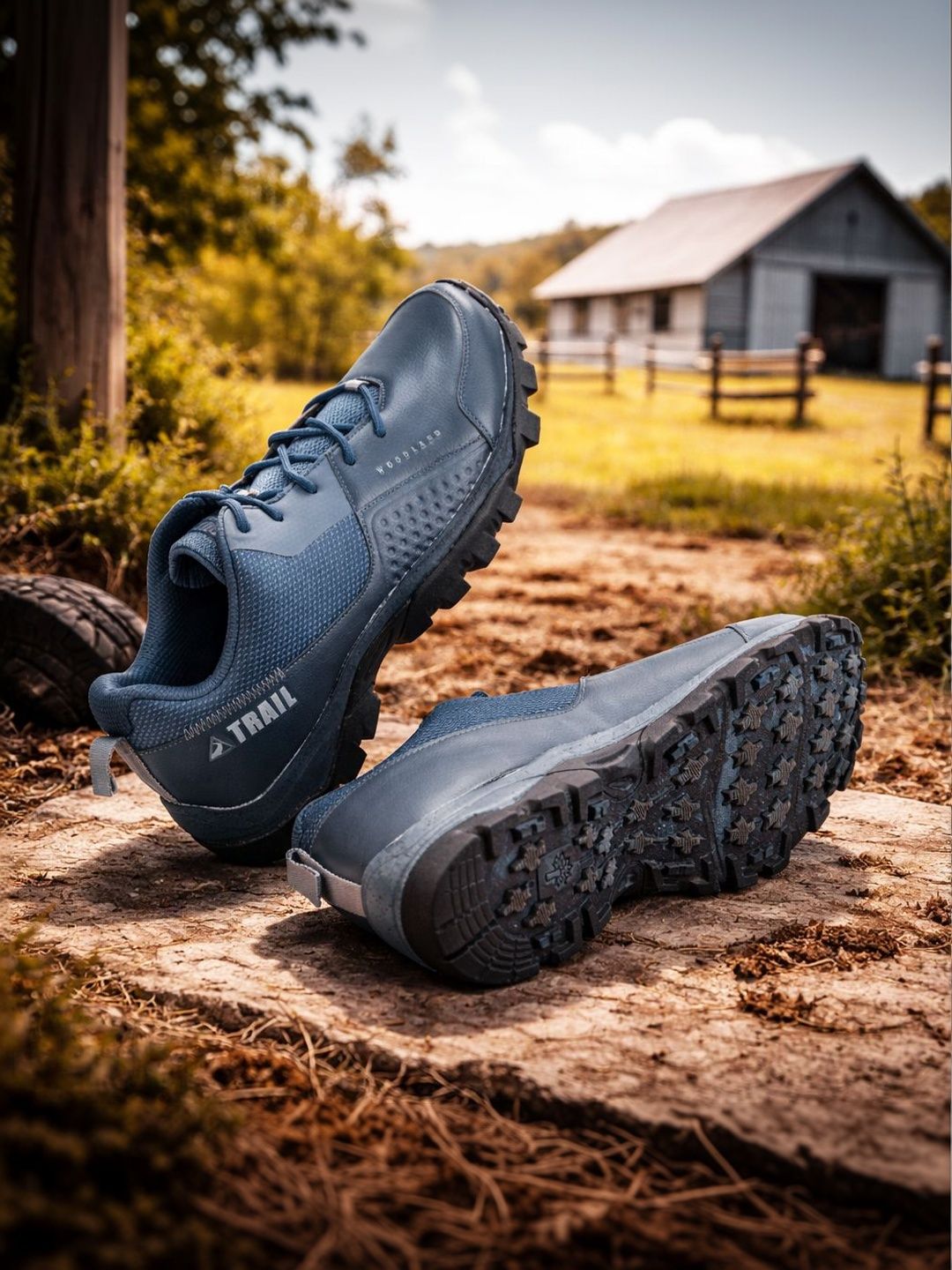 Woodland Men Mesh Trekking Shoes