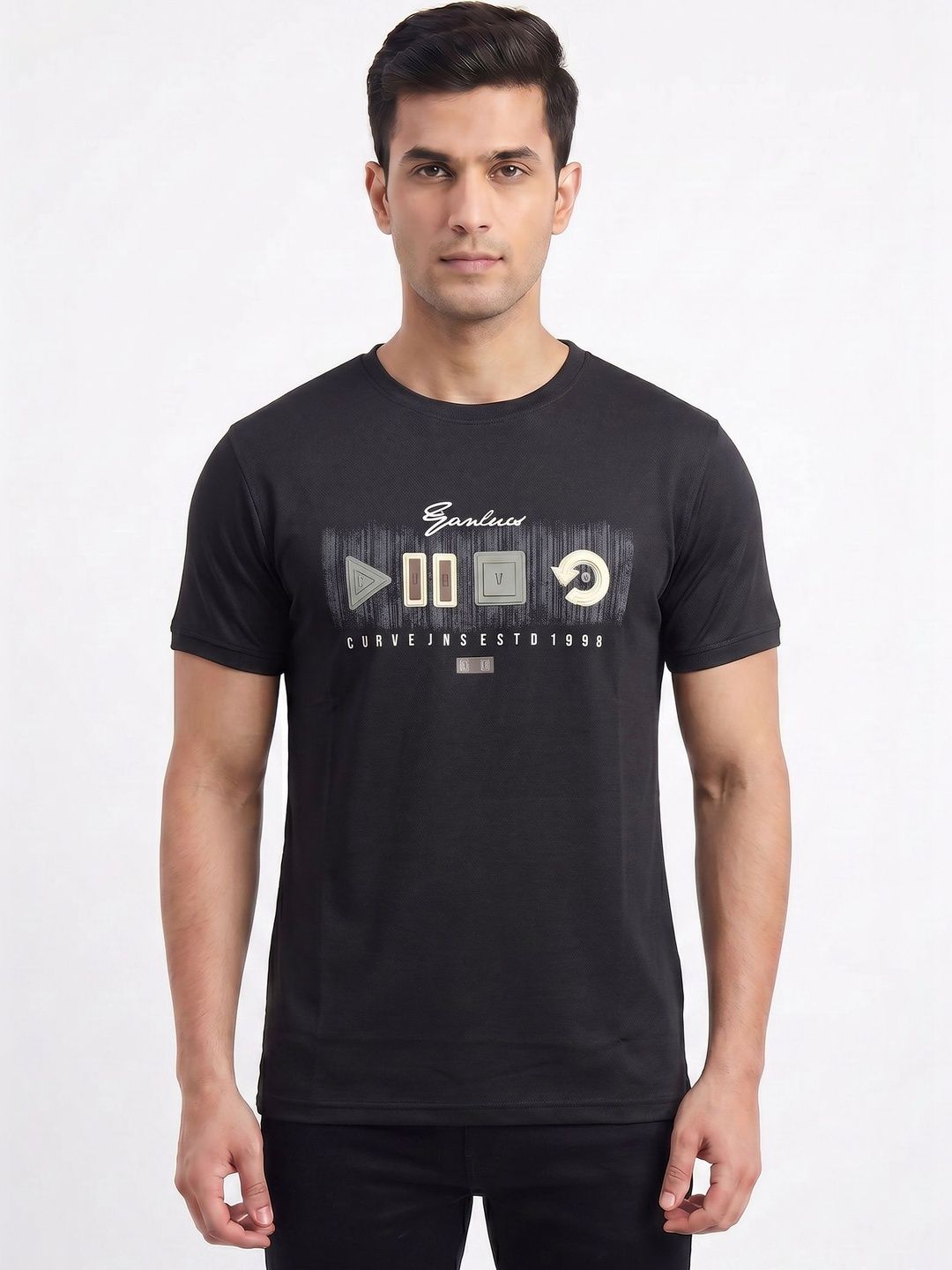 Plugin Men Printed T-shirt