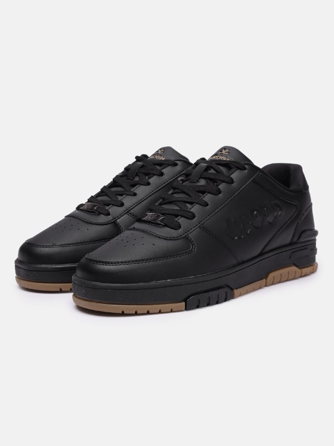 WROGN Men Perforated Lace-Up Sneakers