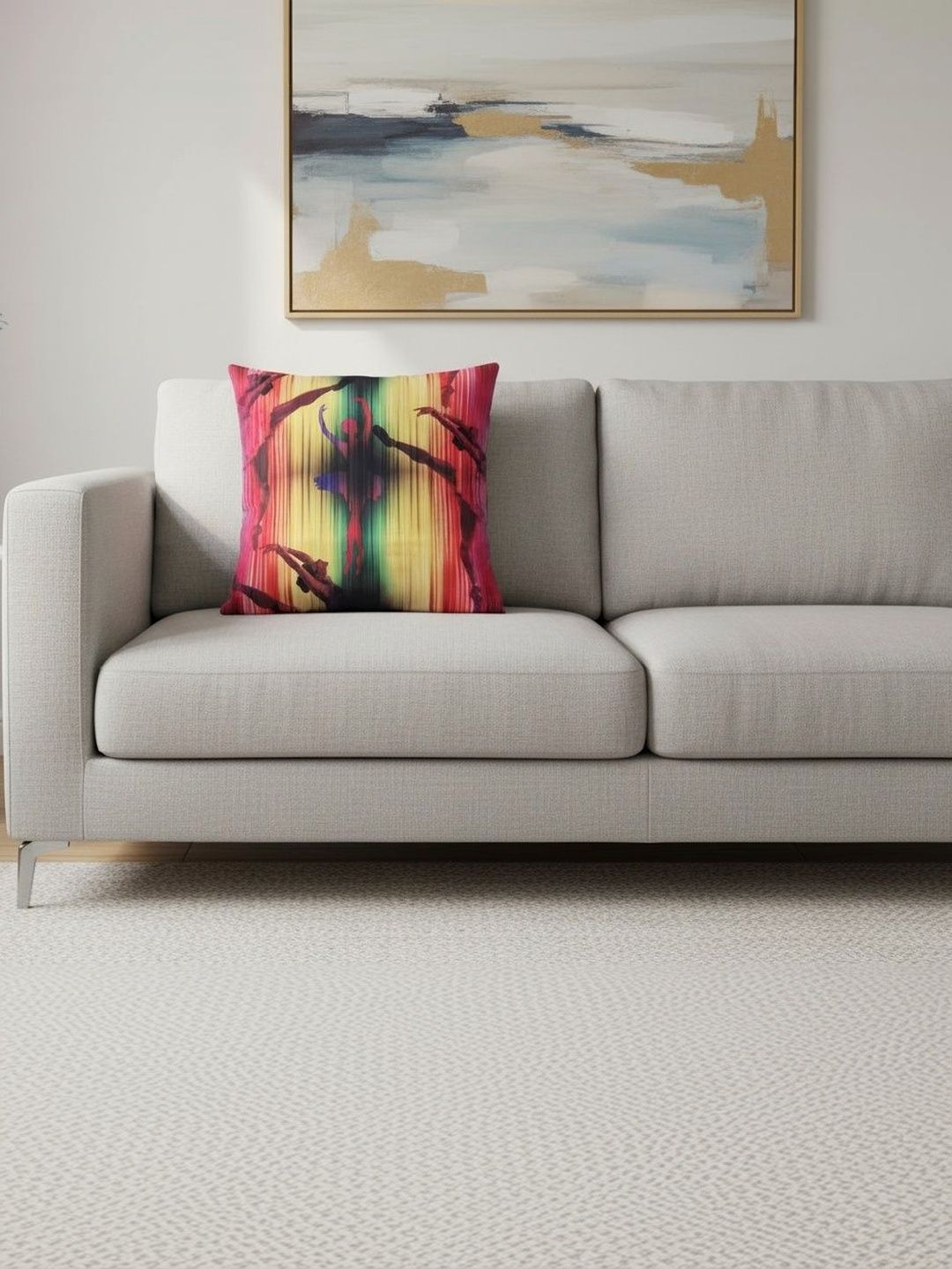 Themes Furnishings & Decor Themes Furnishings & Decor Multicoloured Abstract Square Cushion Covers