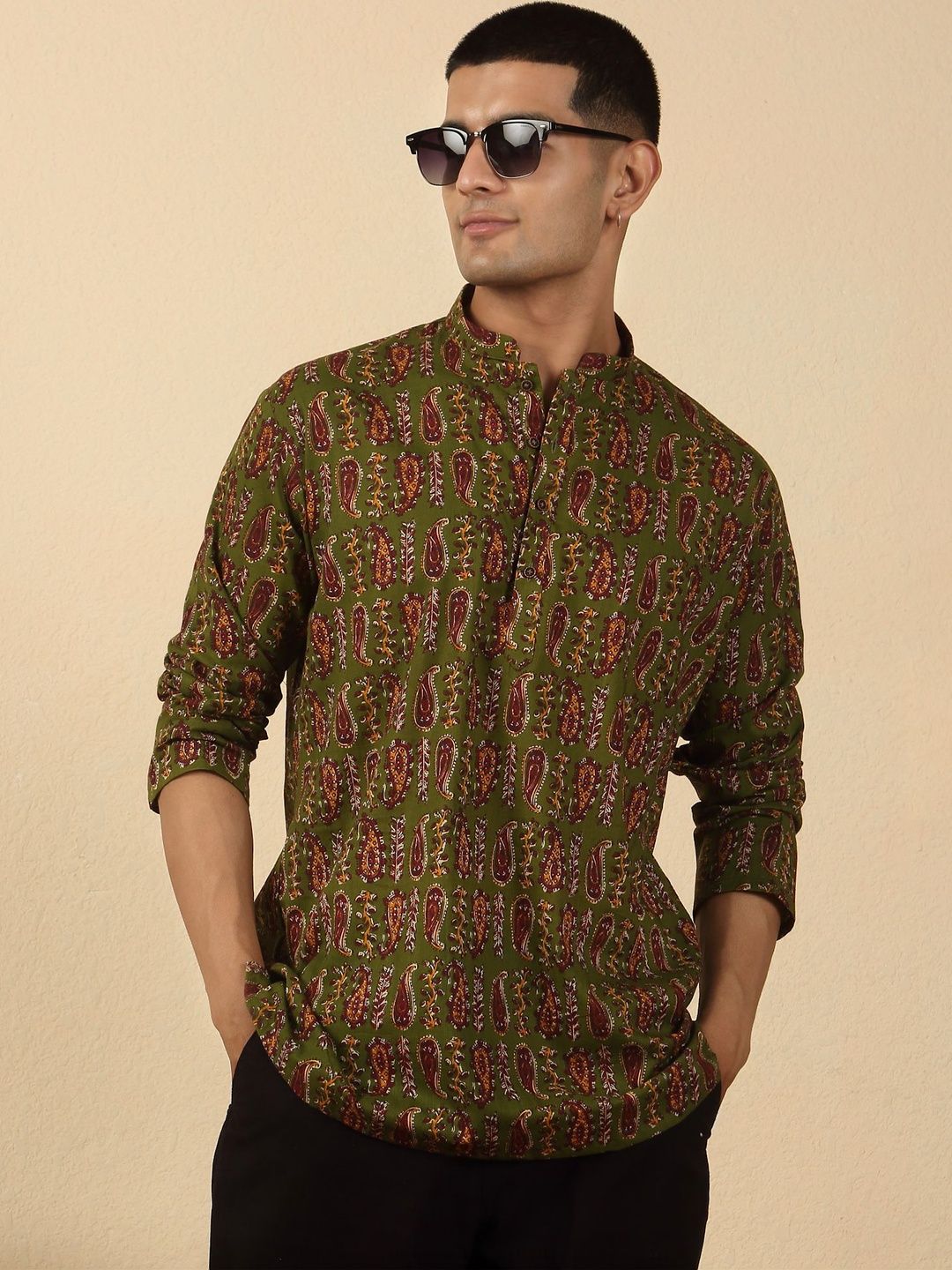 KRAFT INDIA Men Paisley Printed Kurta
