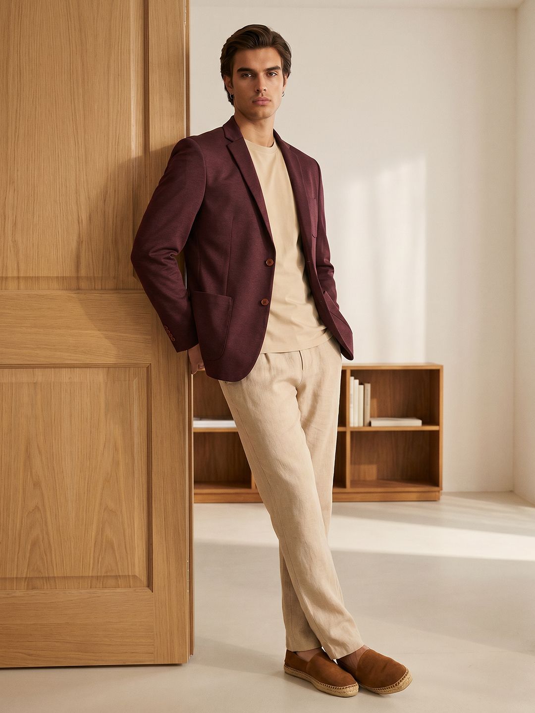 Mr Bowerbird Mr Bowerbird Notched Lapel Single-Breasted Smart Casual Blazer